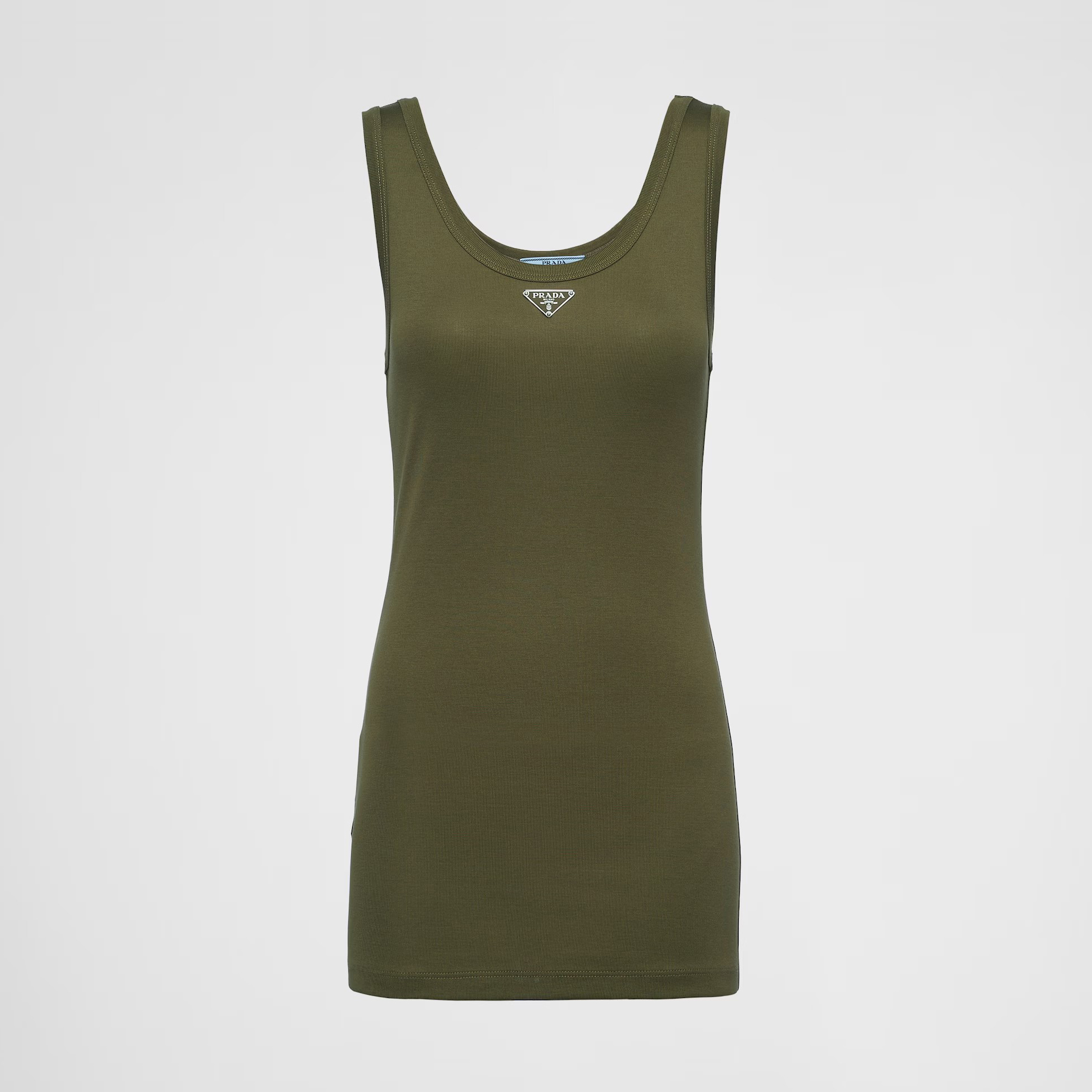 NIGO Prada Women's Summer Solid Colour Logo Round Neck Long Tank Top #nigo99178