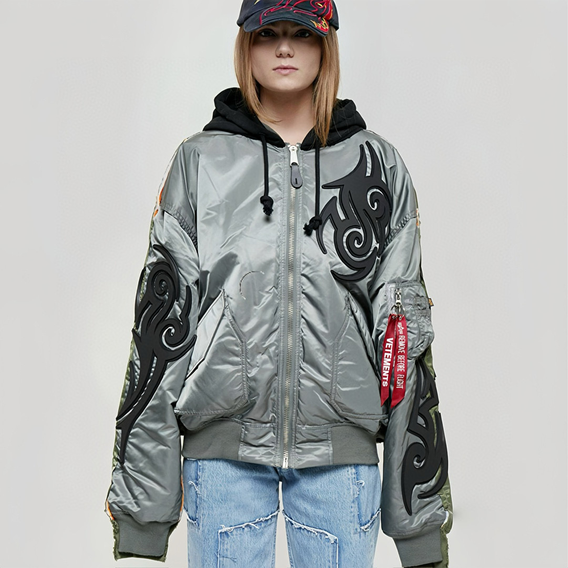 NIGO Vetements Men's Fall/Winter Fashion Alpha Tribe MA-1 Loose Long Sleeve Hooded Bomber Cotton Jacket Ngvp #nigo8256