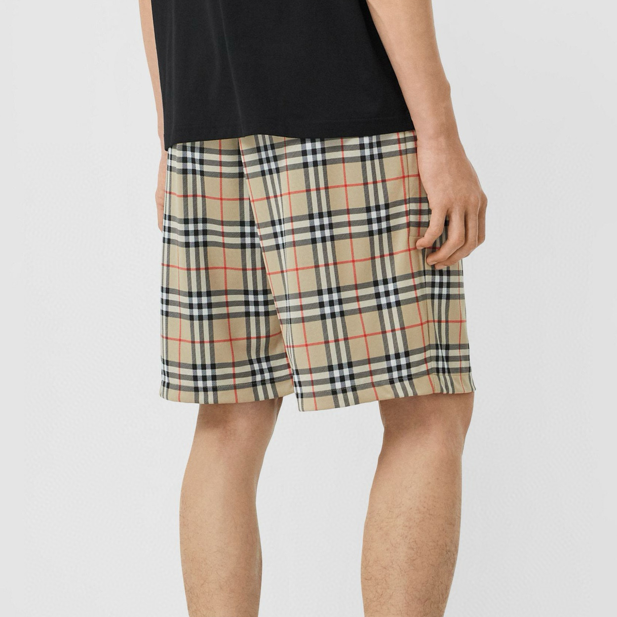NIGO Burberry Men's Summer Colour Block Check Full Print Mid Waist Elasticated Shorts Pants #nigo99212