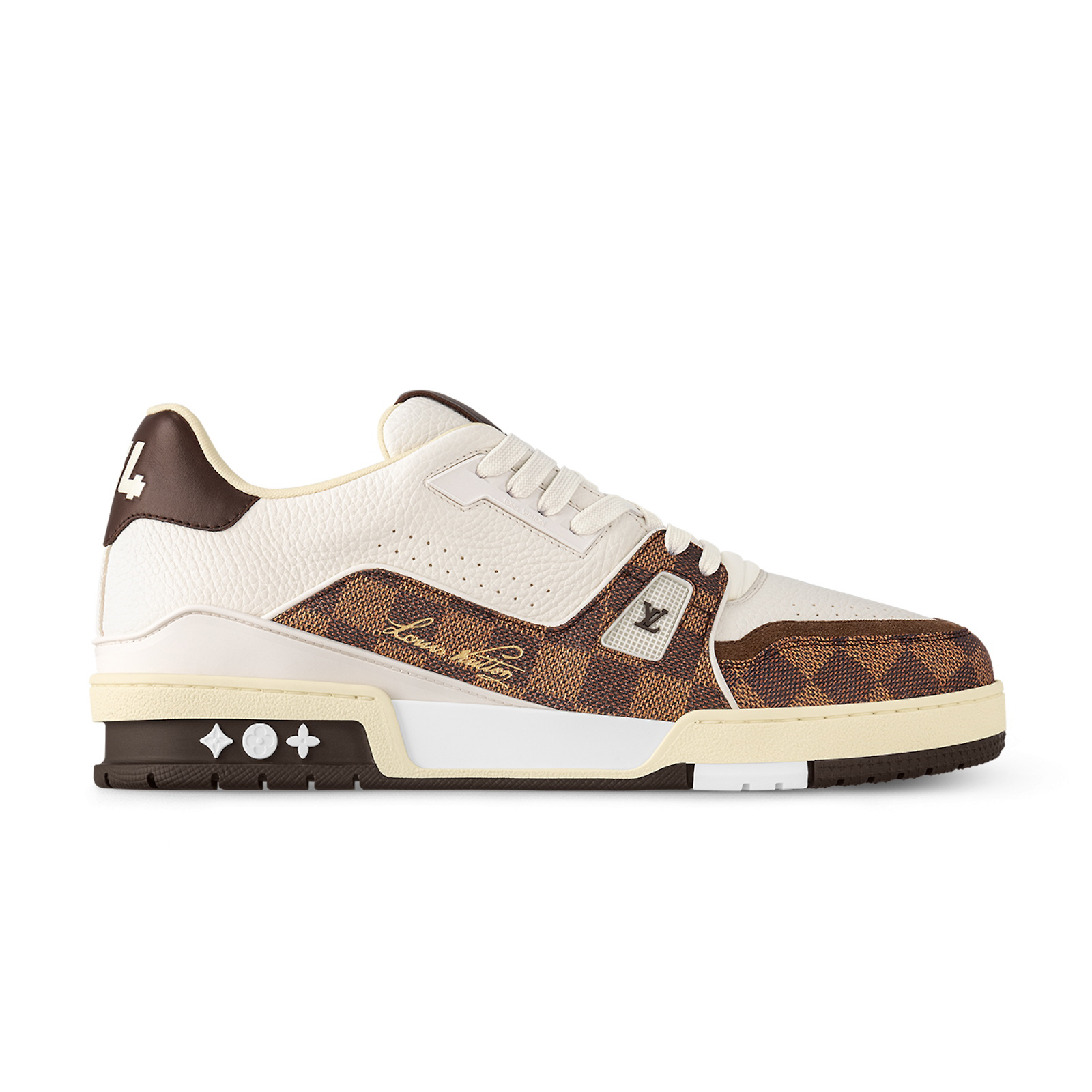 NIGO Louis Vuitton Men's and Women's Round Toe Thick Bottom Lace Up Low Top Board Shoes Leather Shoes #nigo99248