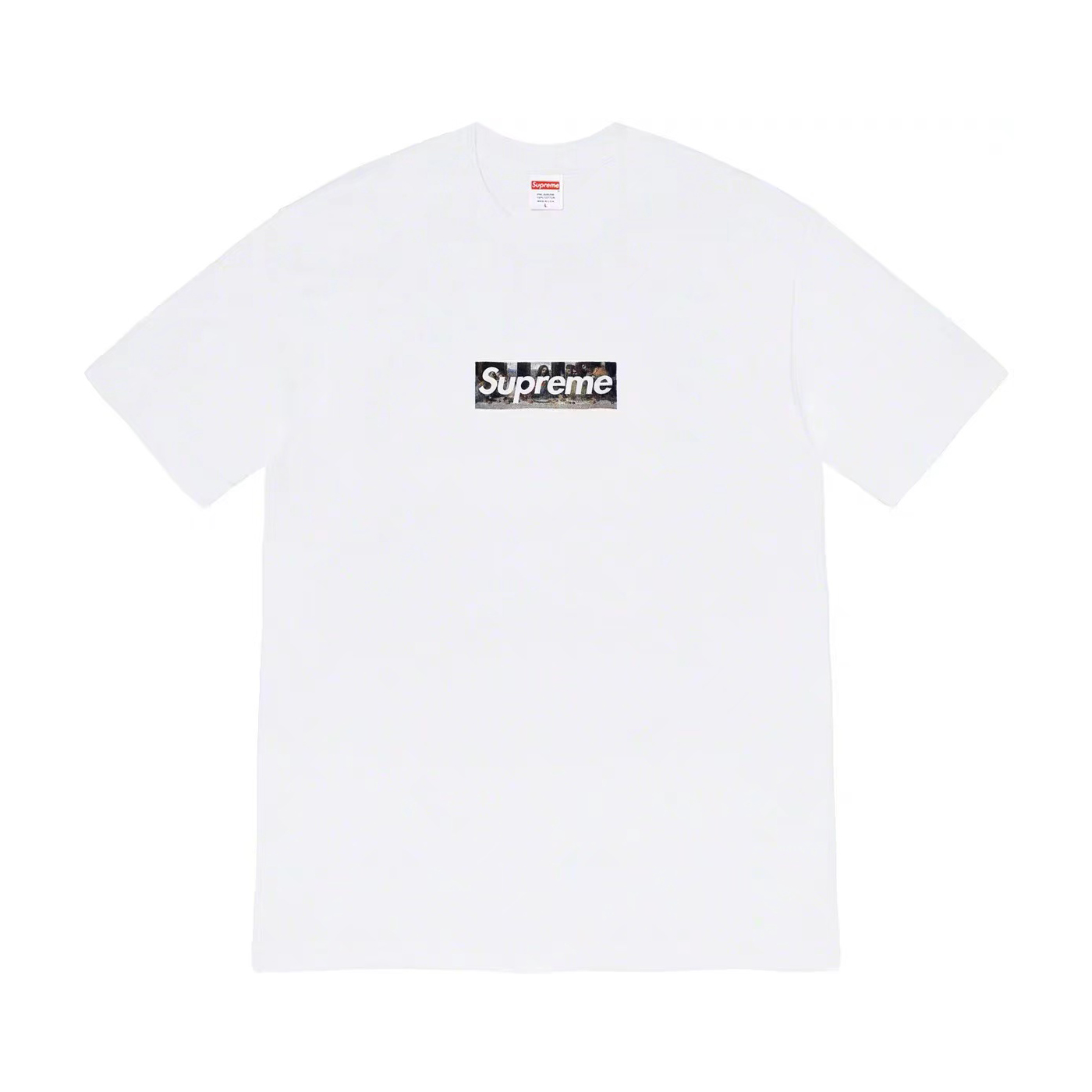NIGO Supreme Week 11 Milan Last Supper Men's & Women's White Leonardo da Vinci The Last Supper Box Logo Print Solid Colour Casual Round Neck Short Sleeve T-Shirt #nigo99265