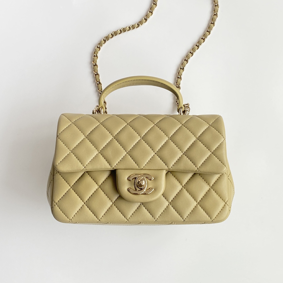 NIGO Chanel CF Mini Flap Handle Bag Women‘s Leather Rhombic Pattern Check Airport Vacation Shopping Bag Shoulder Bags #nigo99252