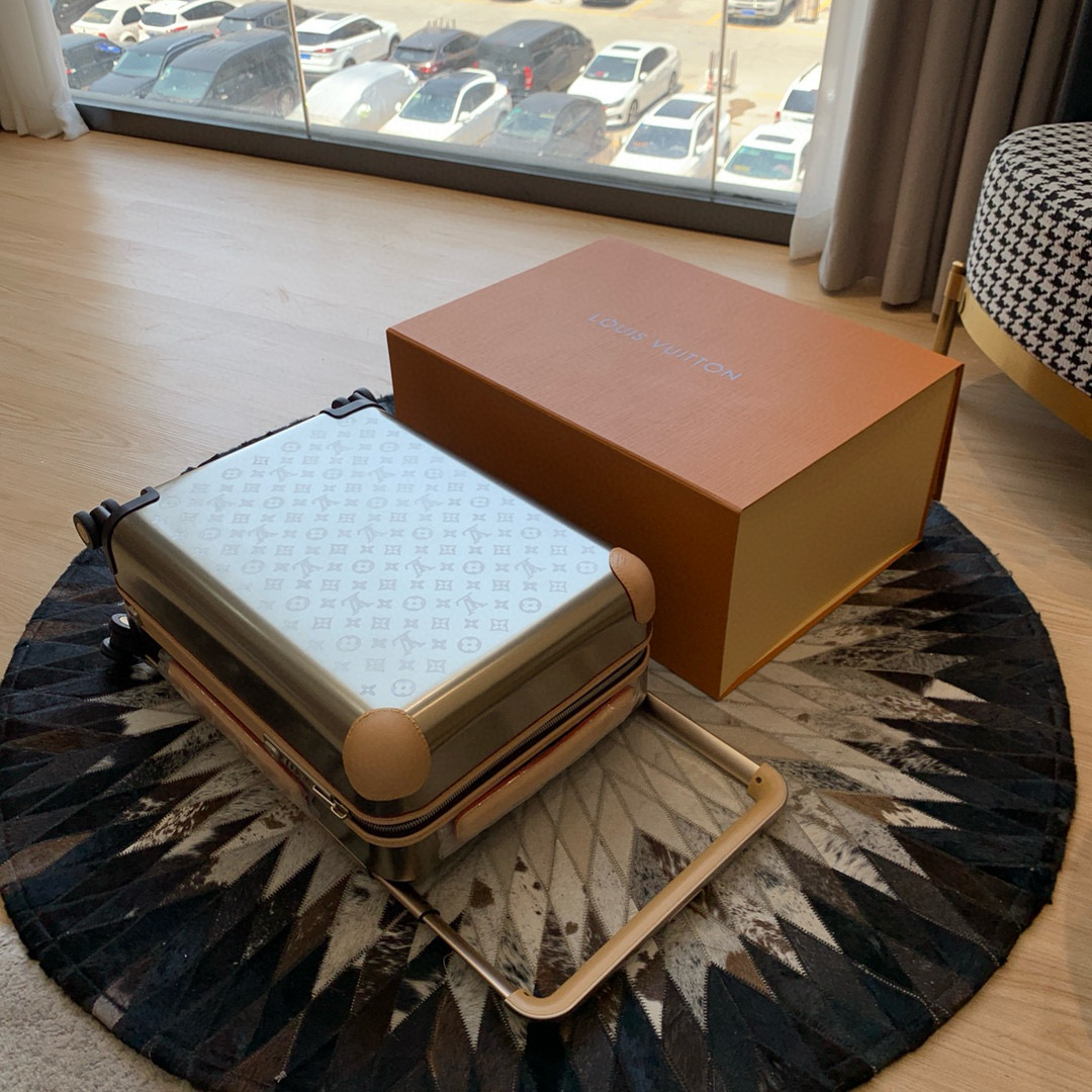 NIGO Louis Vuitton Titanium Alloy Material Letters Print Trolley Luggage Travelling Bag Bags #nigo99276