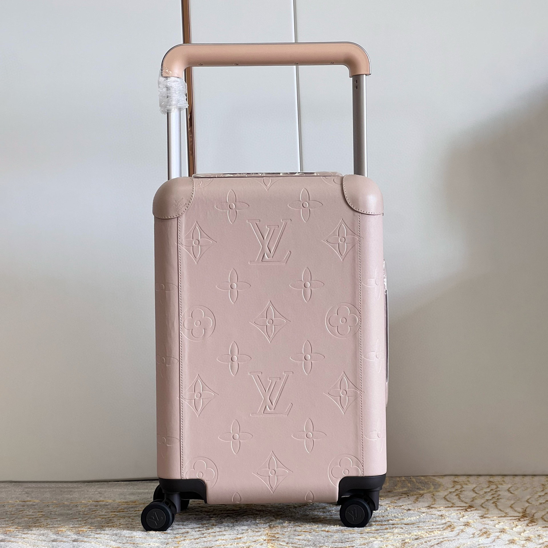 NIGO Louis Vuitton Pink Leather Dark Monogrammed Trolley Luggage Bag Bags #nigo99277
