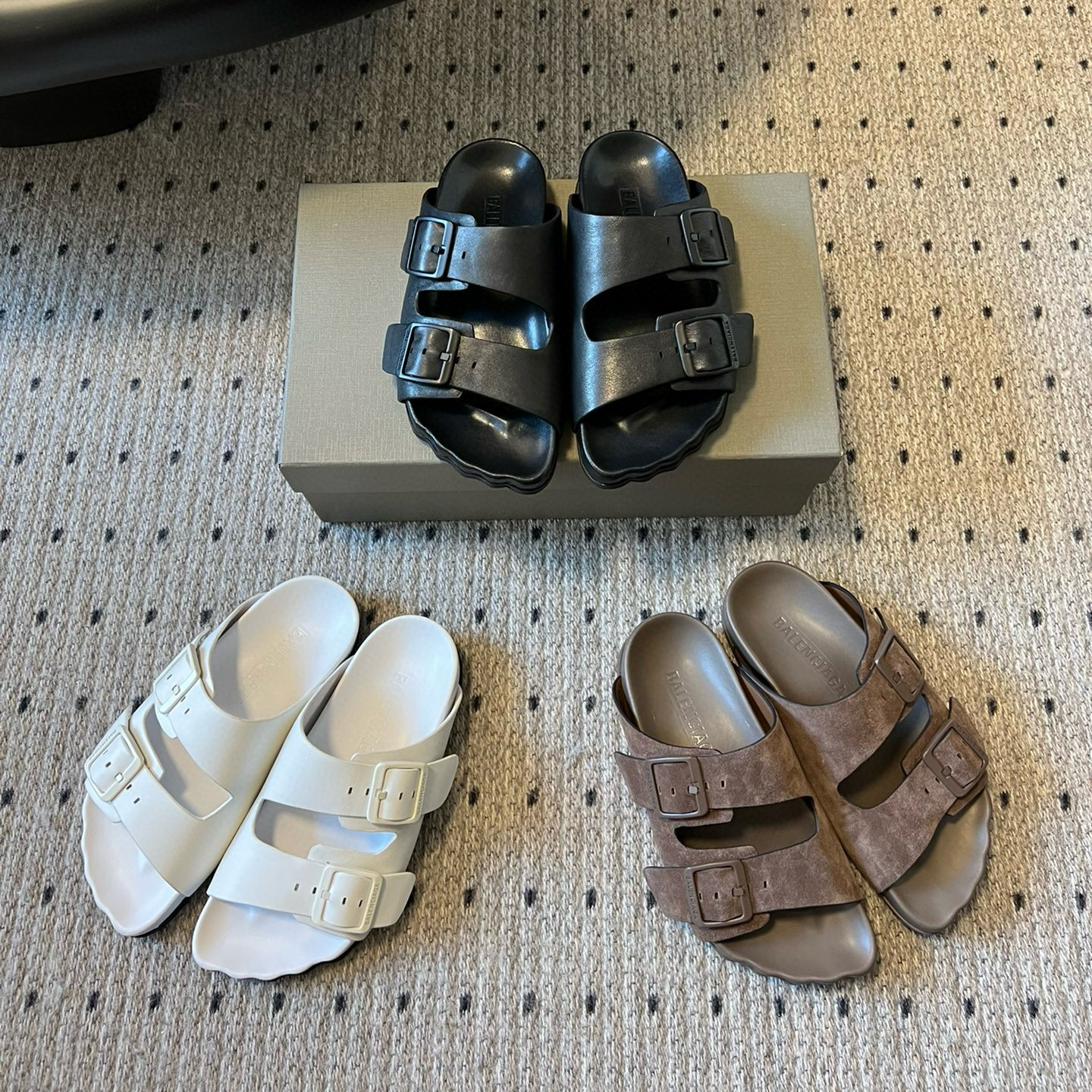 NIGO Balenciaga Men's Spring Summer Solid Color Sunday Sandals Casual Five Finger Boken Slippers Shoes #nigo99285