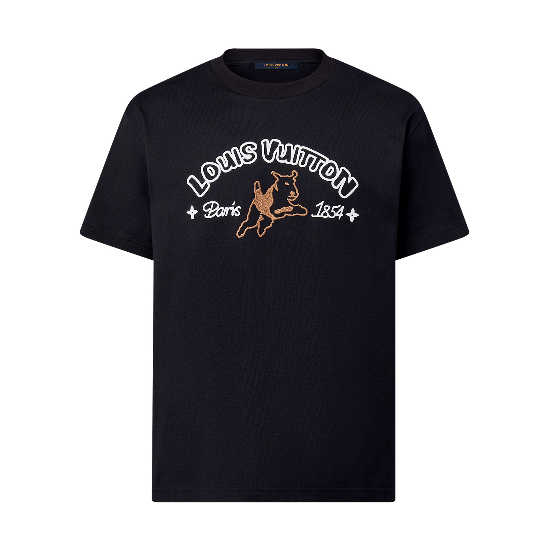 NIGO Louis Vuitton Men's Summer Letter Logo Embroidery Pattern Round Neck Cotton Short Sleeve T-Shirt #nigo99351