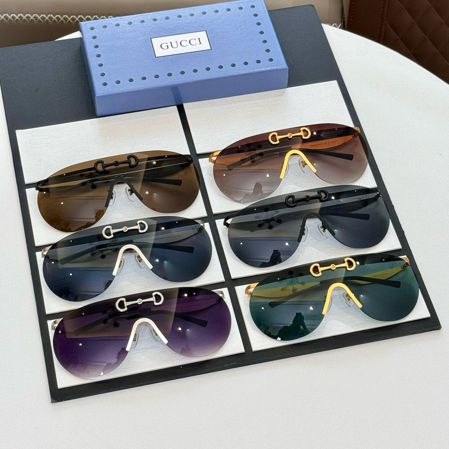 NIGO Gucci Men's Logo Engraved Irregular Shape Cover-up Styling Sunglasses Eyeglasses Glasses #nigo99344