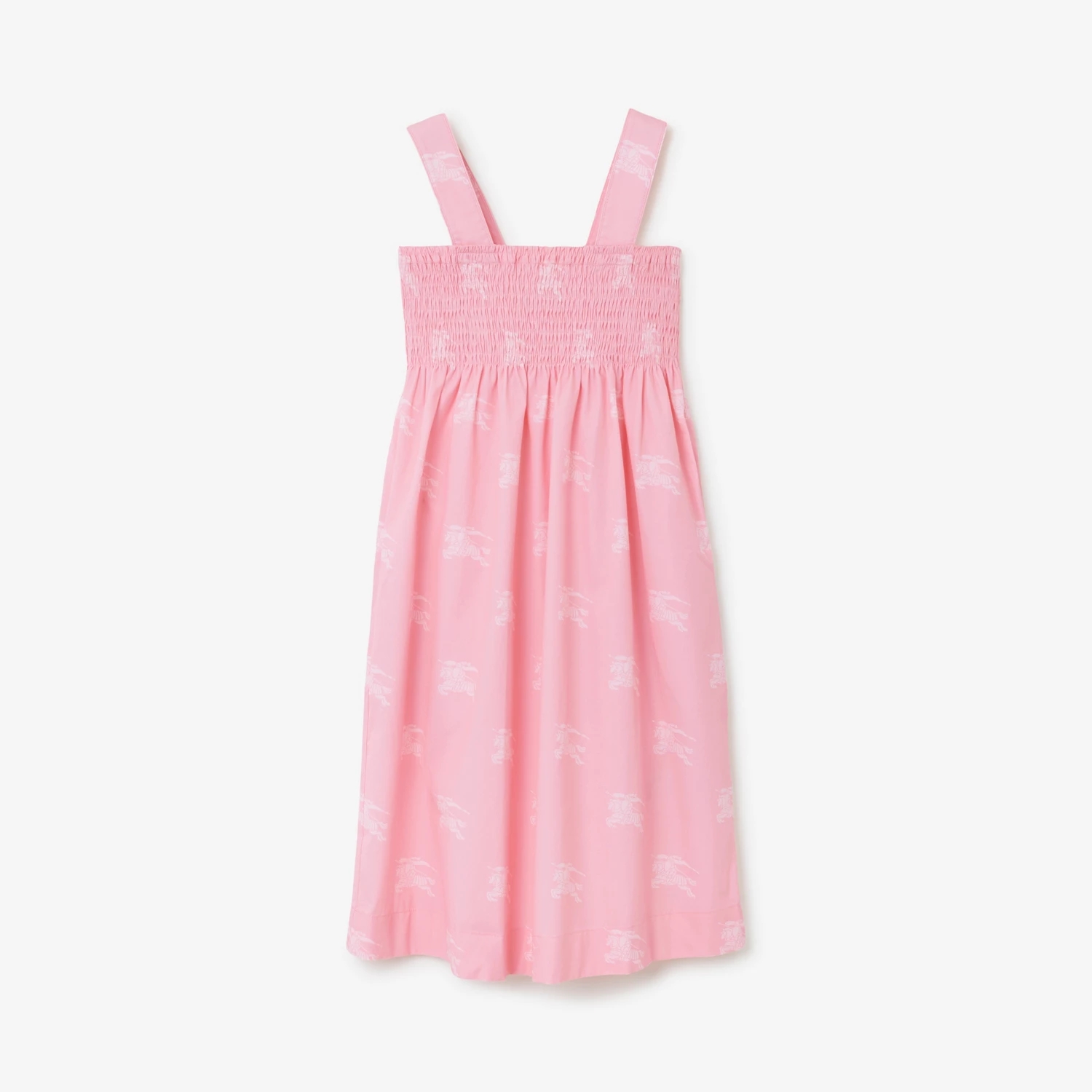 NIGO Burberry Kid's Summer Cotton Equestrian Rider Logo Sleeveless Halter Pink Fitted Dresses #nigo31275