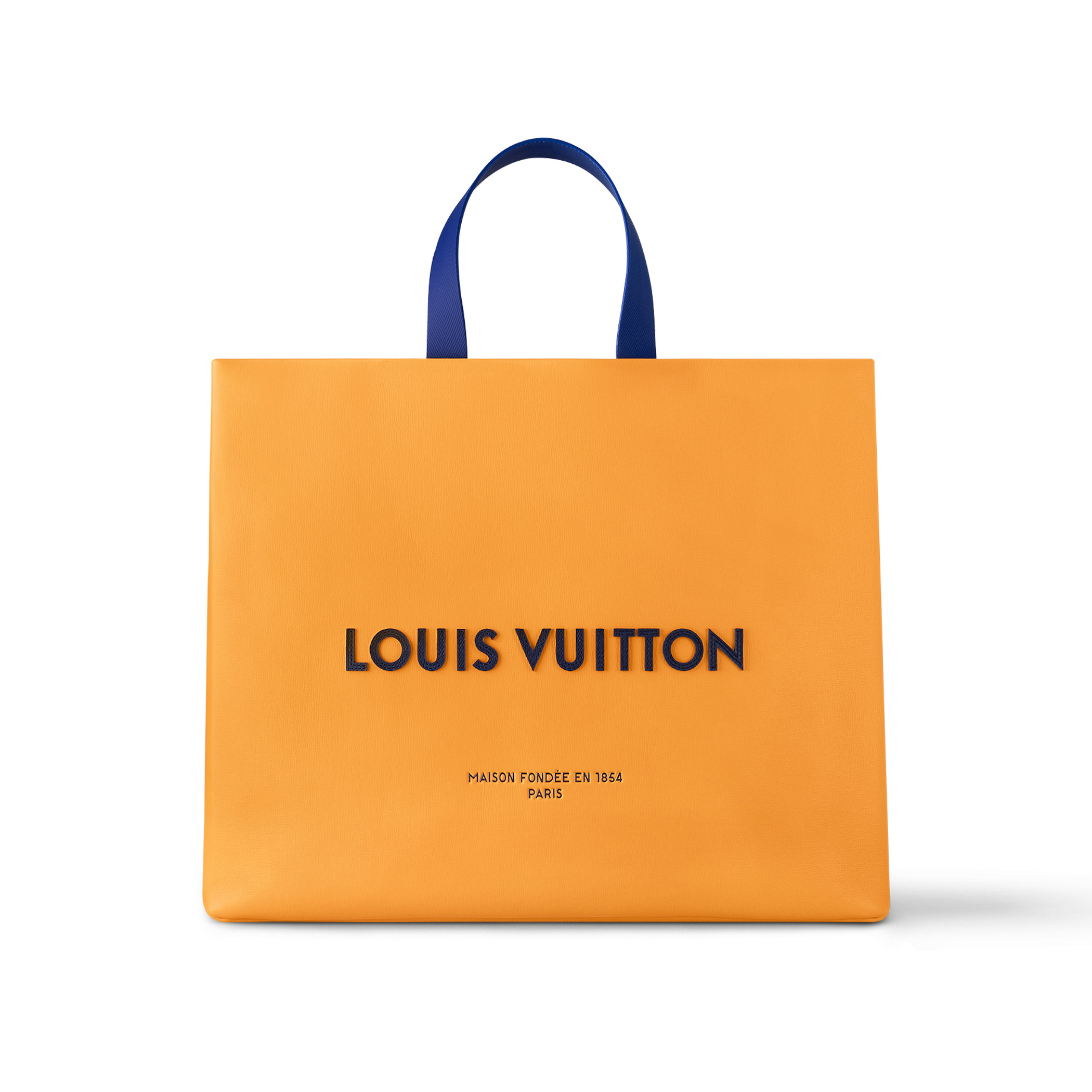 NIGO Louis Vuitton SHOPPER Women's Orange Monogram Printed Cowhide Leather Shopping Bag Tote Bag Bags #nigo99354