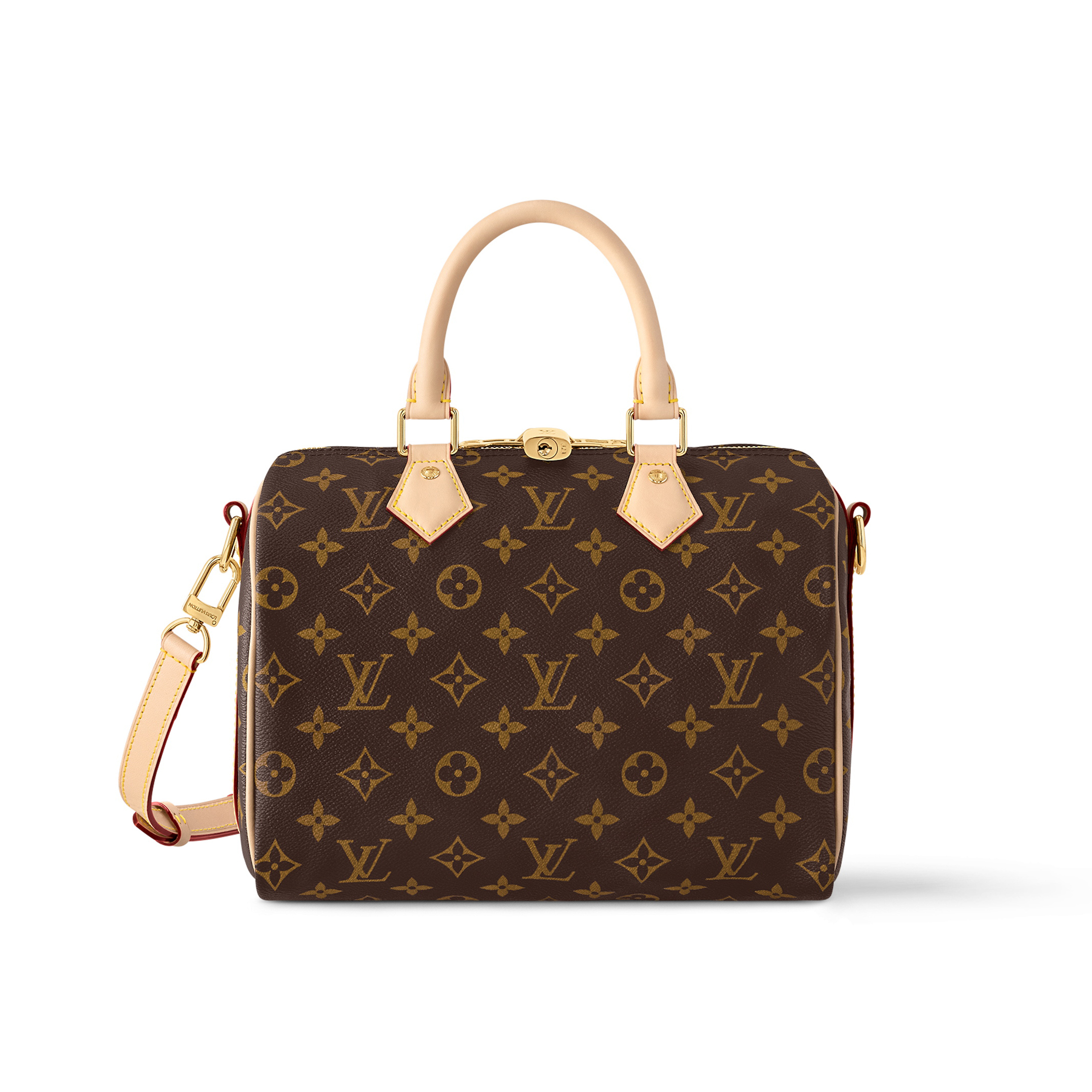 NIGO Louis Vuitton Speedy Bandoulière 25 Women‘s Brown Letter Printing Detachable Adjustable Shoulder Strap Coated Canvas Quilted Cowhide Shoulder Slanting Handbag Bag Bags #nigo99374