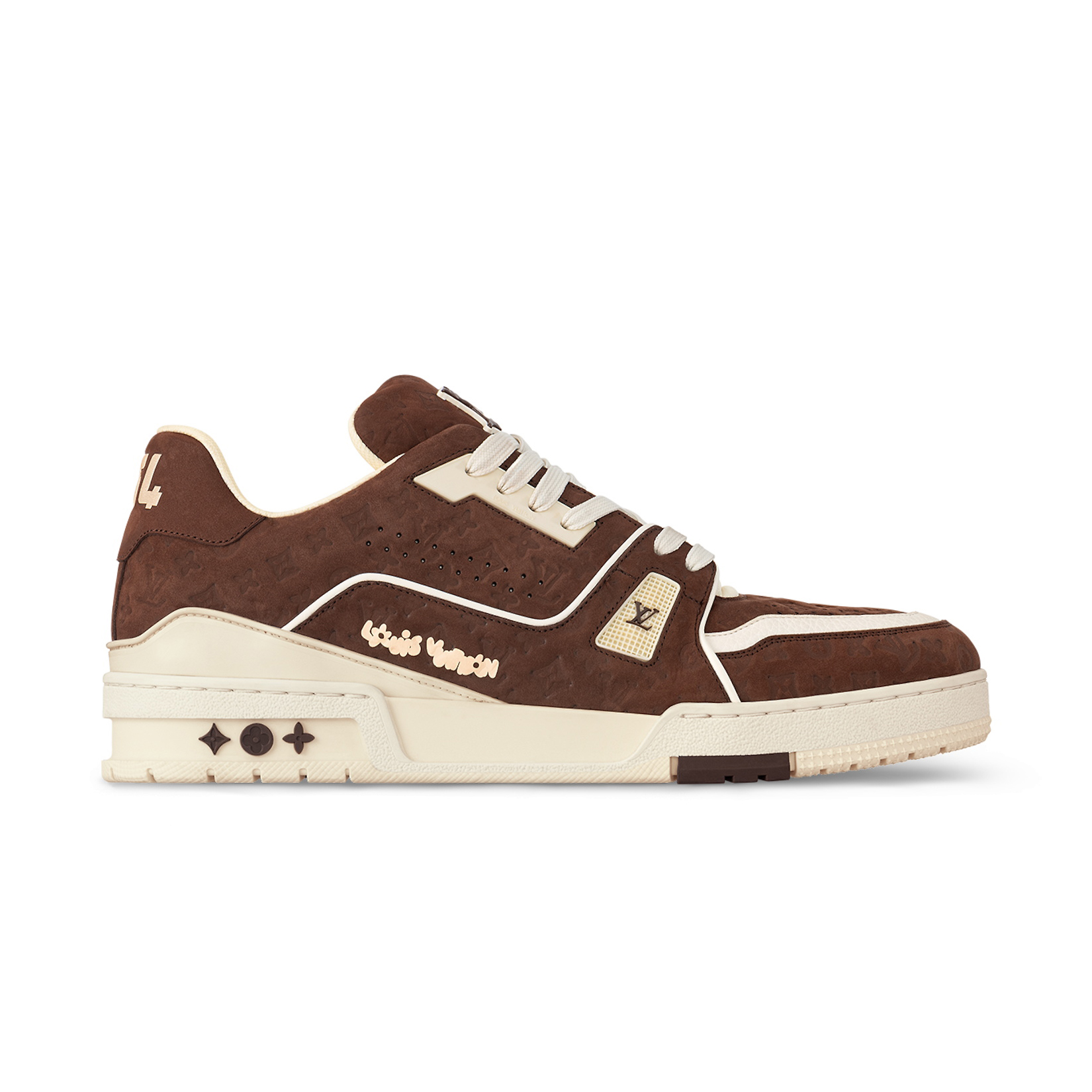 NIGO Louis Vuitton Trainer Men's And Women's Clashing Colours Round Toe Leather Lace Up Low Top Board Shoes #nigo99387