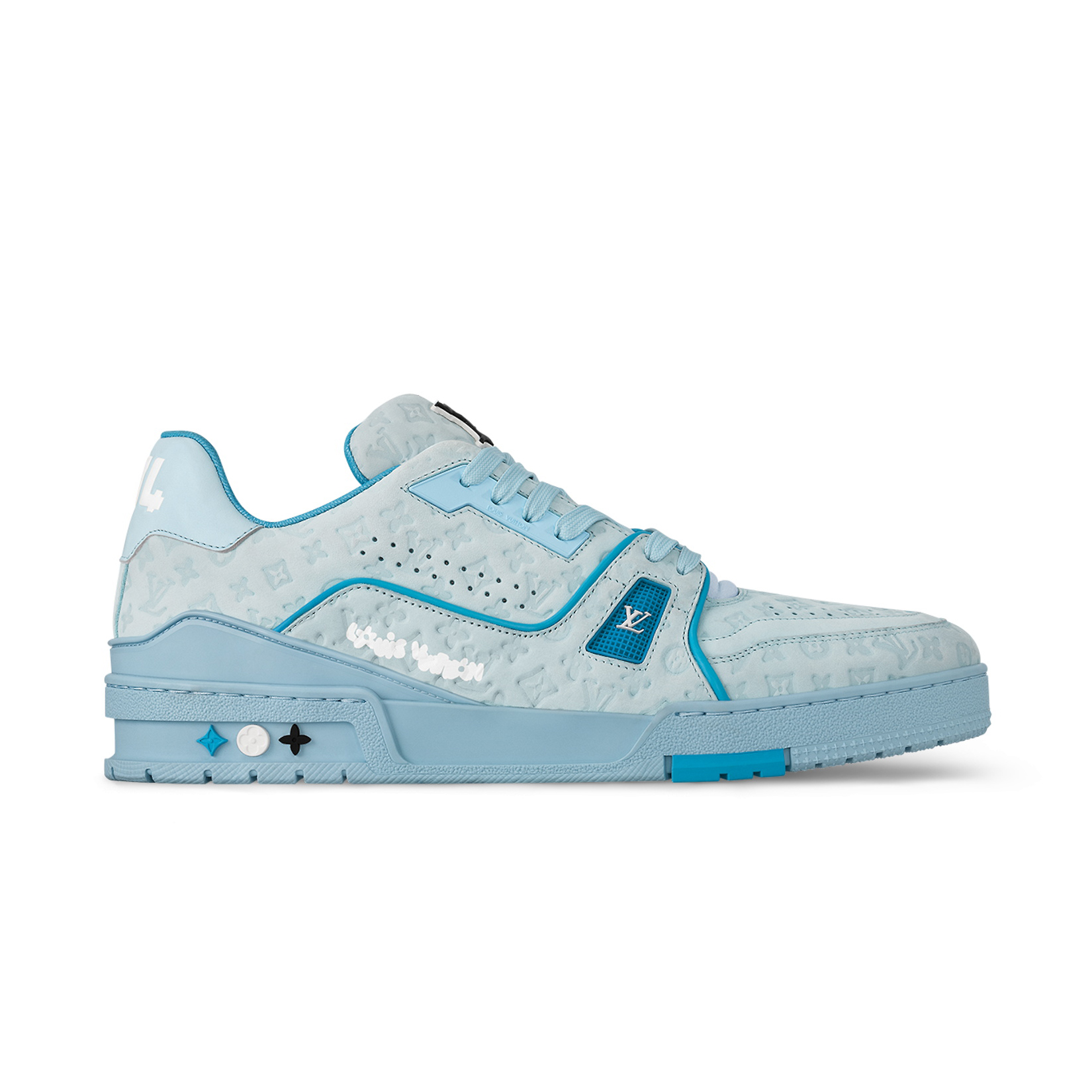 NIGO Louis Vuitton Trainer Men's And Women's Clashing Colours Round Toe Leather Lace Up Low Top Board Shoes #nigo99387