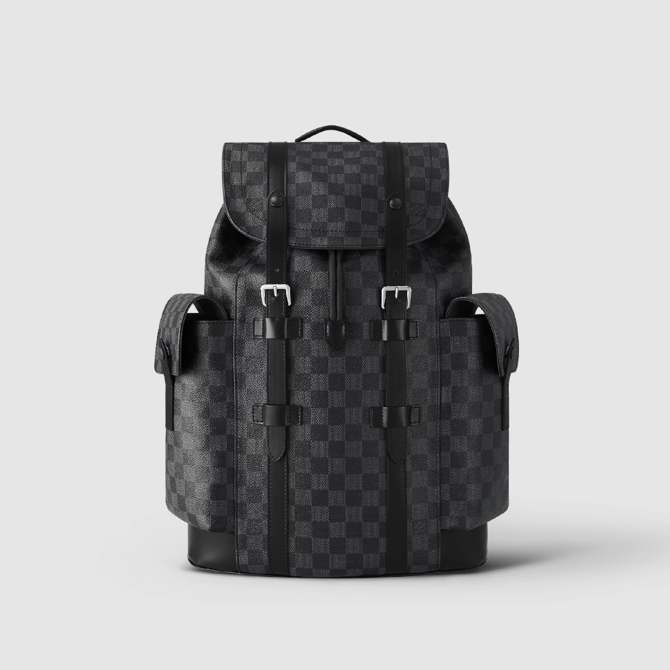 NIGO Louis Vuitton Men's Four Seasons Colorblocking Double Shoulder Backpack Cowhide Multi-pocket Large Capacity Handbag Casual Bag #nigo99391