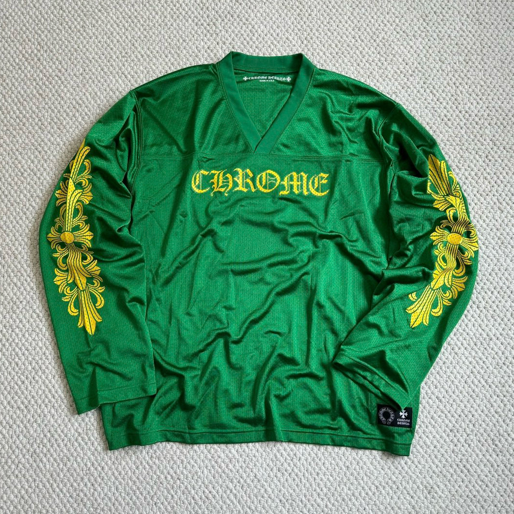 NIGO Chrome Hearts Women's Spring Summer Graffiti Printed Red Mesh Sports Long Sleeve Sweatshirt Short Sleeve T-Shirt #nigo99424