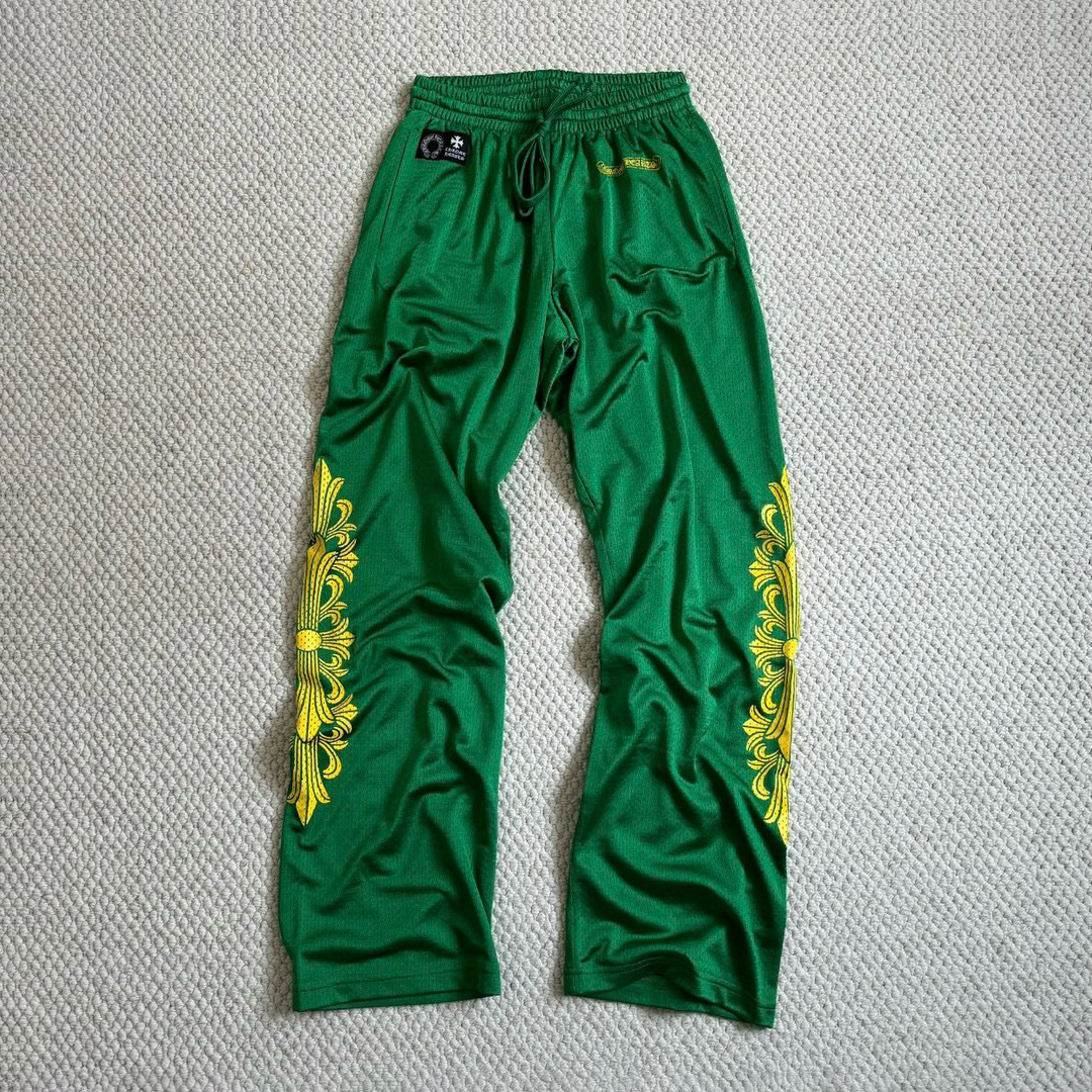 NIGO Chrome Hearts Men's Spring and Autumn Printed Stretch Drawstring Loose Fit Sweatpants Pants Shorts #nigo99425