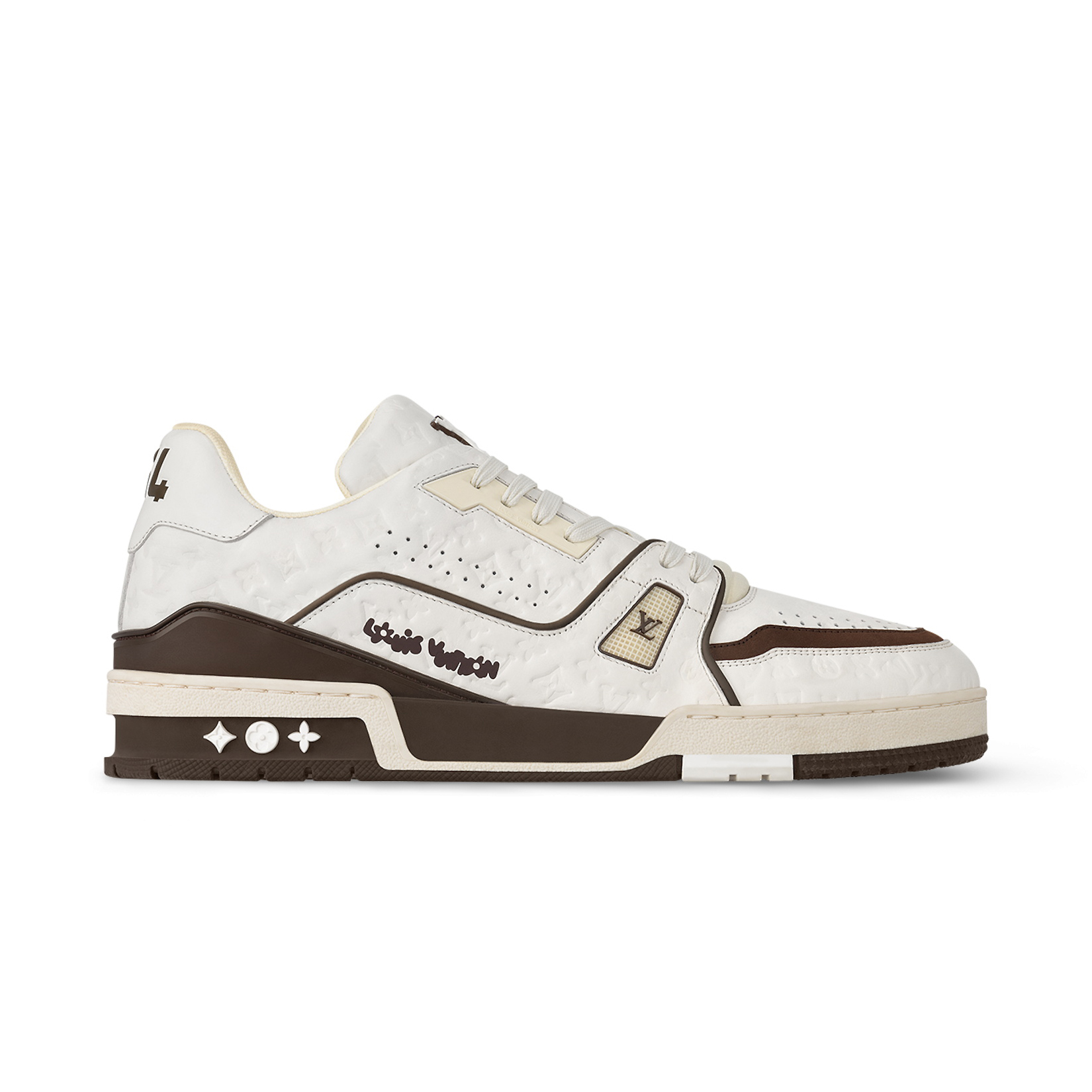 NIGO Louis Vuitton Trainer Men's Clashing Colours Round Toe Leather Lace Up Low Top Board Shoes #nigo99442