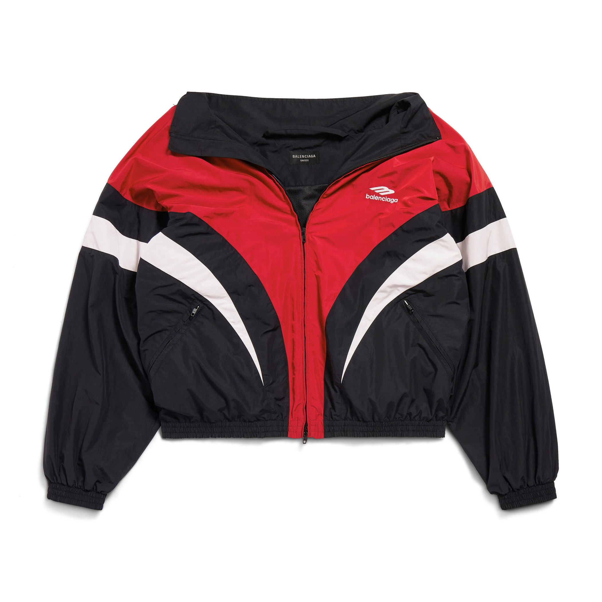 NIGO 3B Sports Icon Off Shoulder Balenciaga Men's and Women's Autumn and Winter Letter Logo Print Splicing Zip Loose Fit Long Sleeve Jacket #nigo99439