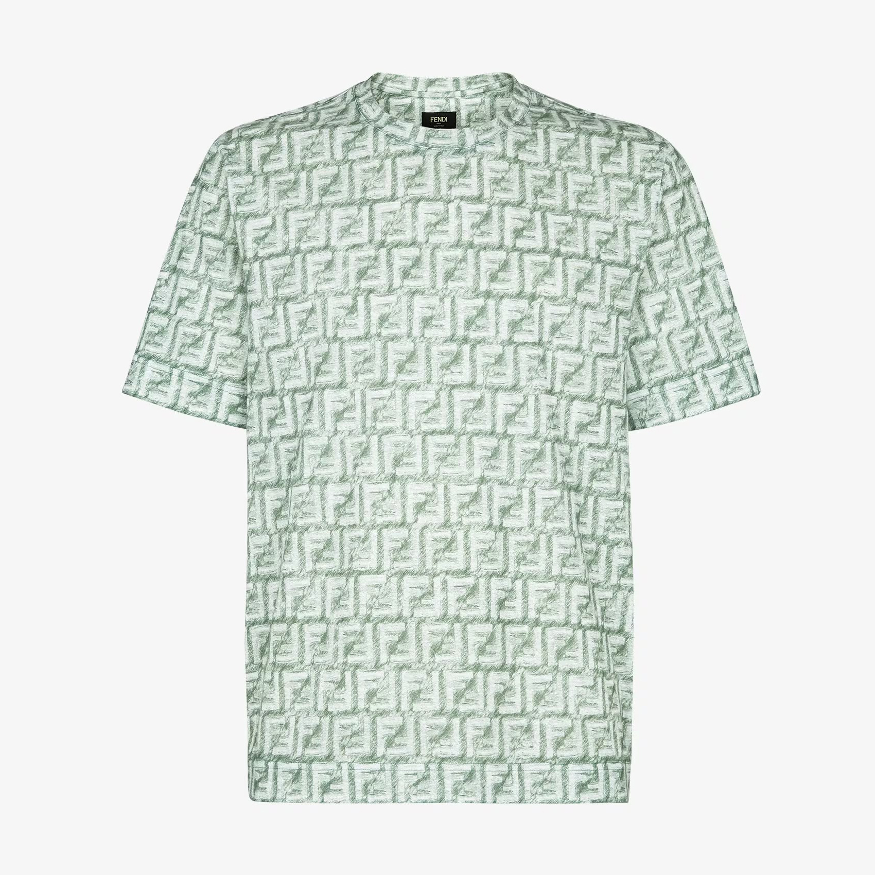 NIGO Fendi Men's Summer Solid Colour Letter Full Print Round Neck Casual Loose Short Sleeve T-Shirt #nigo99456