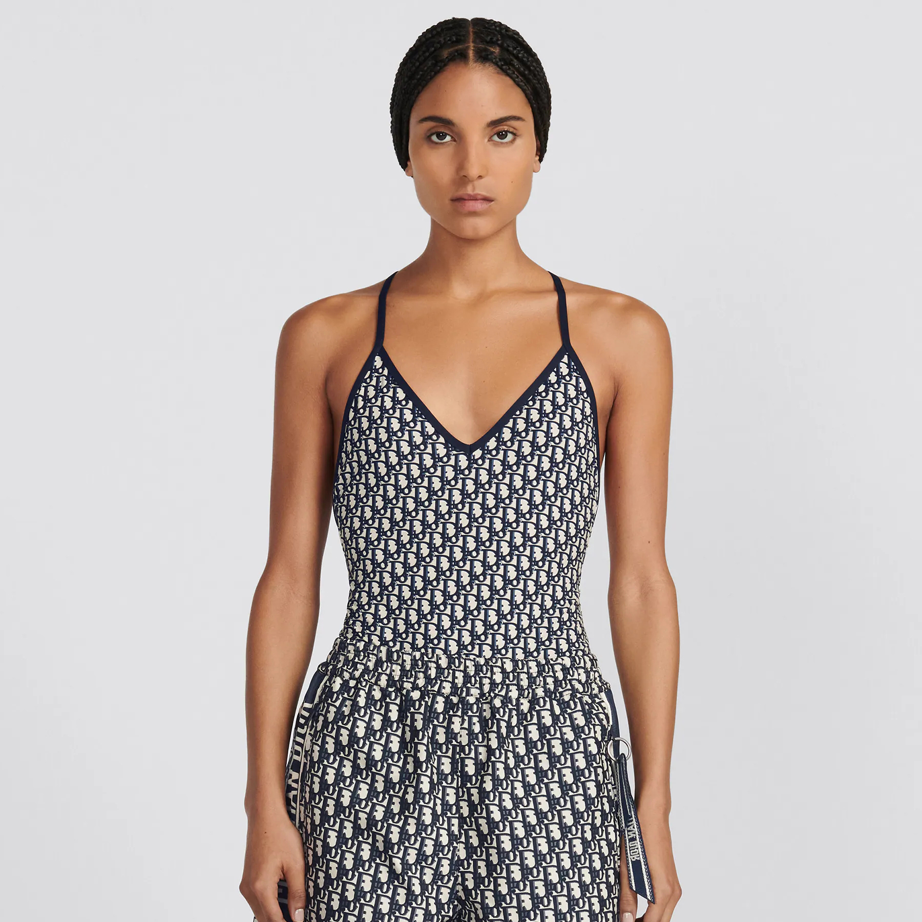 NIGO Dior Women's Summer Letter Logo Print One-piece Slim Fit Swimsuit #nigo99461