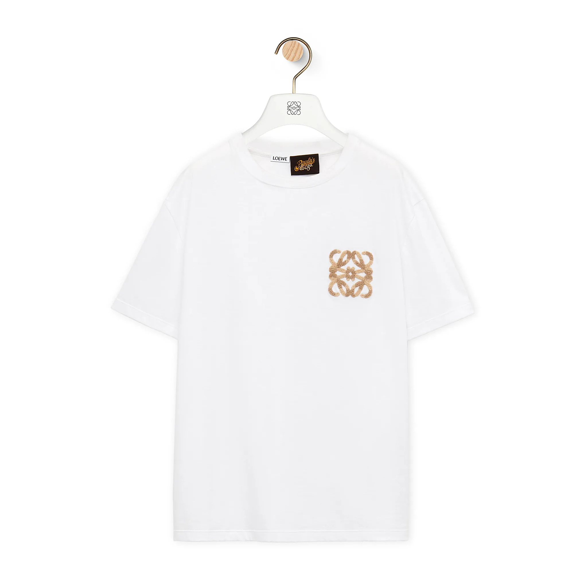 NIGO Loewe Men's Summer Solid Colour Wool Embroidery Logo Loose Round Neck Short Sleeve T-Shirt #nigo99472