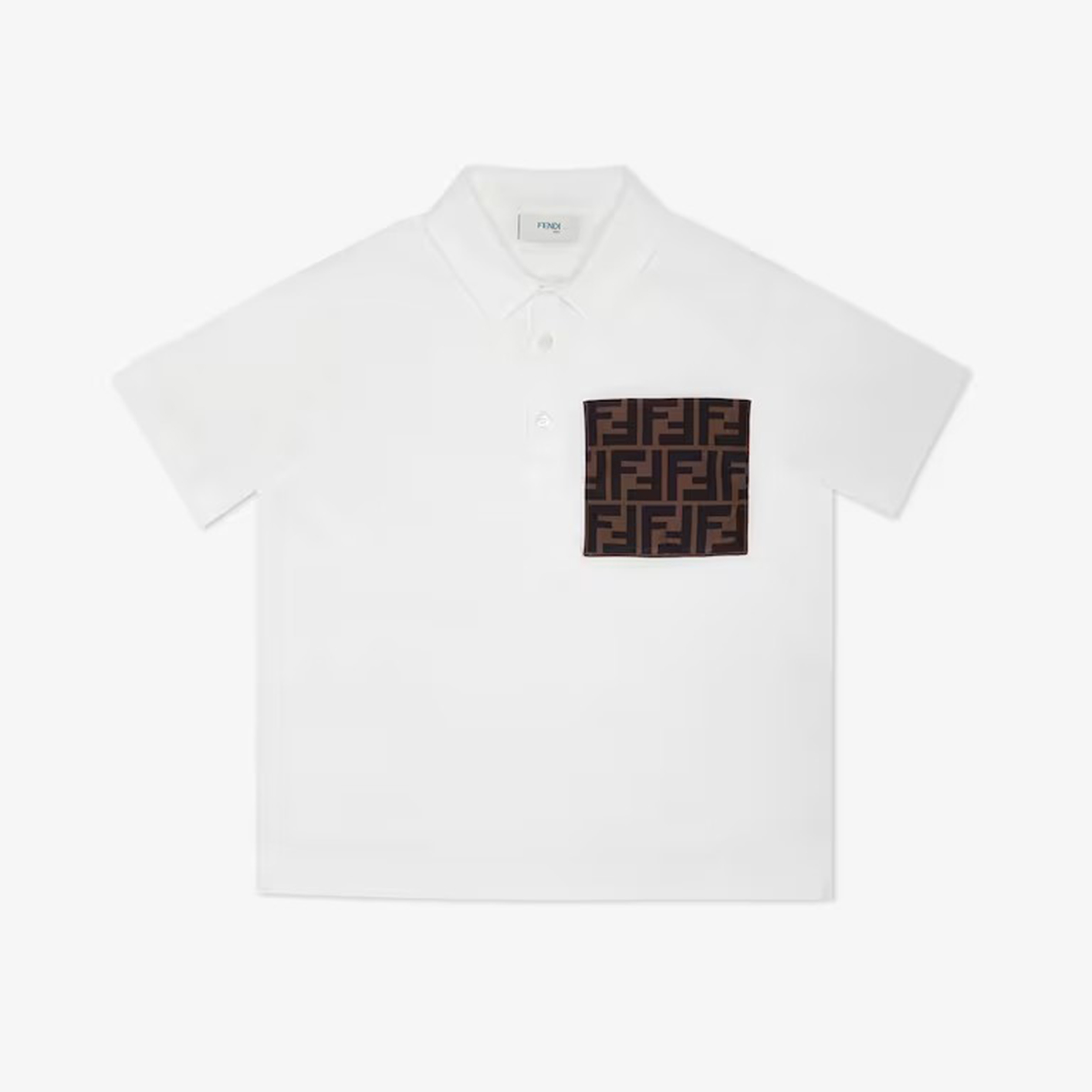NIGO Fendi Kid's Summer Logo Printed Casual Plain Knit Crew Neck Short Sleeve Polo Shirt #nigo31279