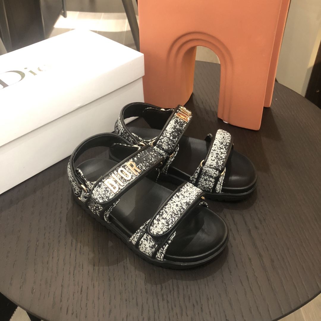 NIGO Dior Kid's Spring/Summer Fashion Velcro Flat Dioract Sandals Casual Shoes #nigo31281