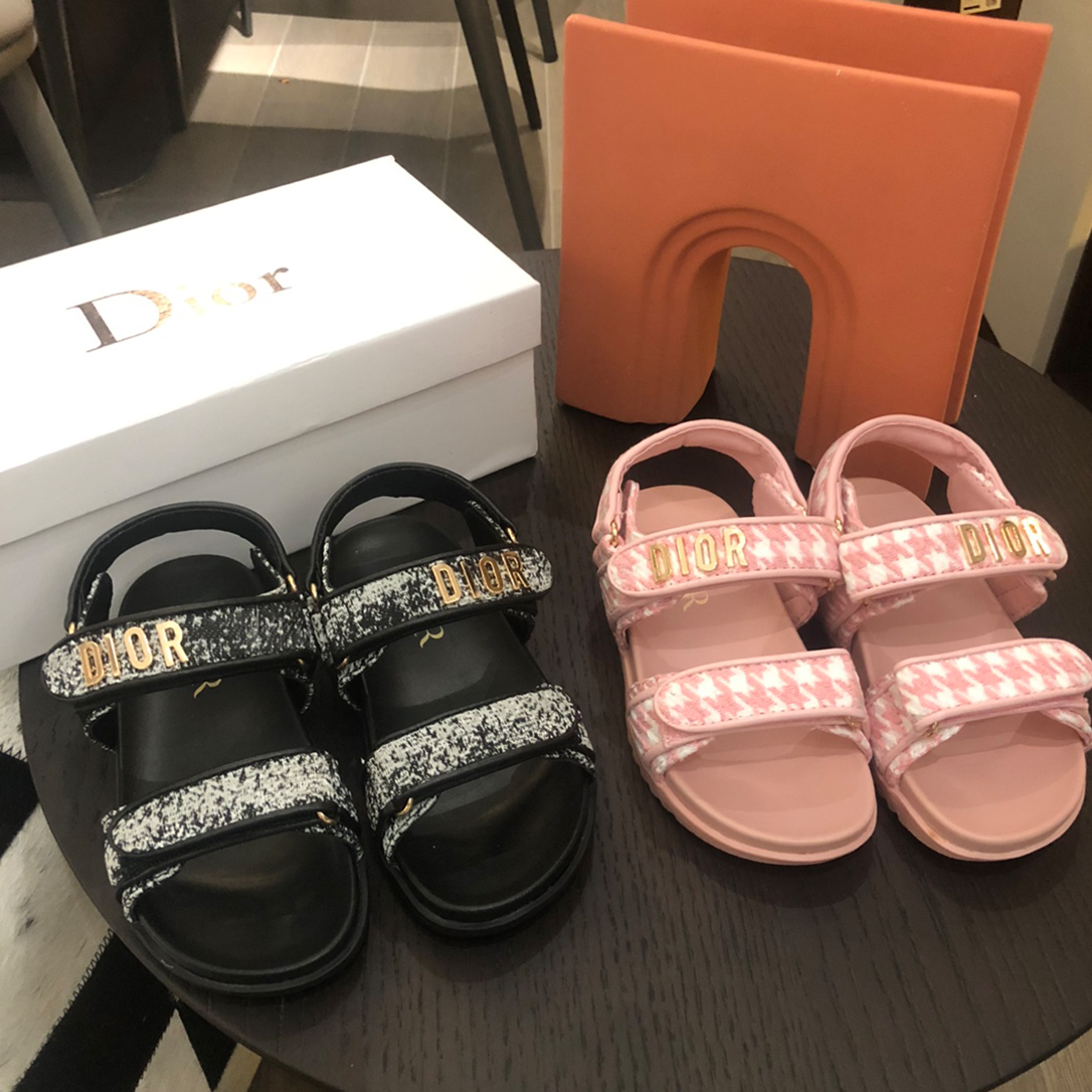 NIGO Dior Kid's Spring/Summer Fashion Velcro Flat Dioract Sandals Casual Shoes #nigo31281