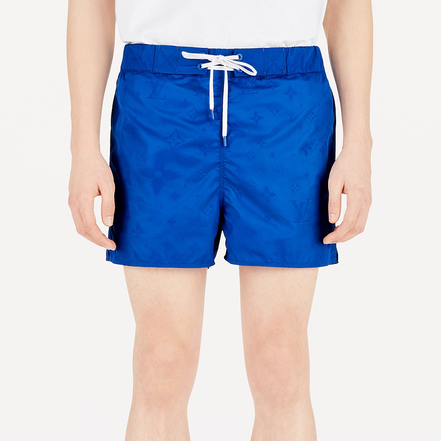 NIGO Louis Vuitton Men's Summer Solid Colour Logo Print Lace Up Beach Casual Shorts Pants #nigo99473