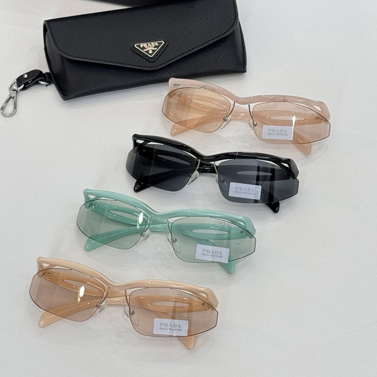NIGO Prada Women's Acetate Irregular Shape Sunglasses With Hollowed Out Legs Glasses #nigo99492