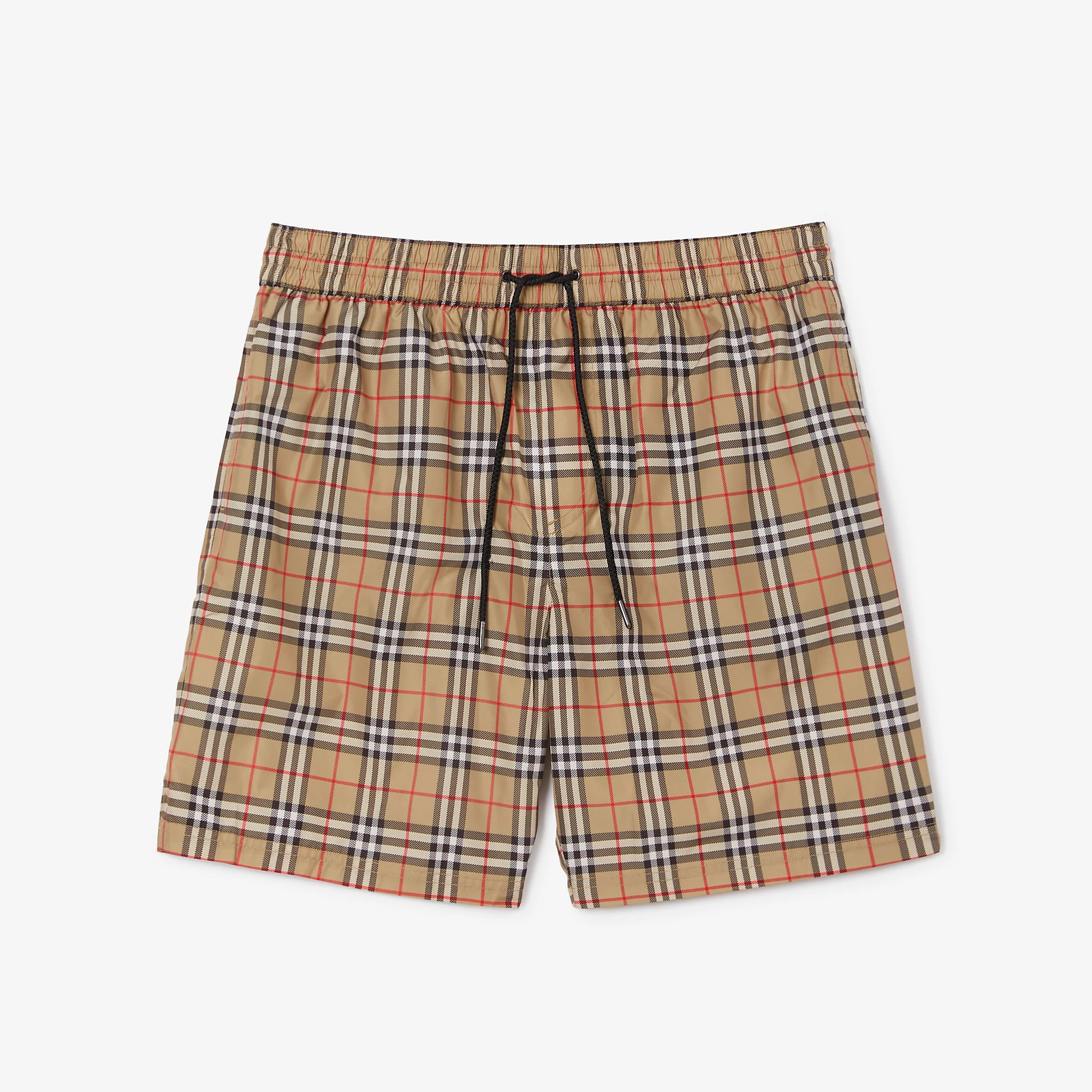 NIGO Burberry Men's Summer Check Drawstring Cinch Band Polyester Casual Shorts #nigo99517