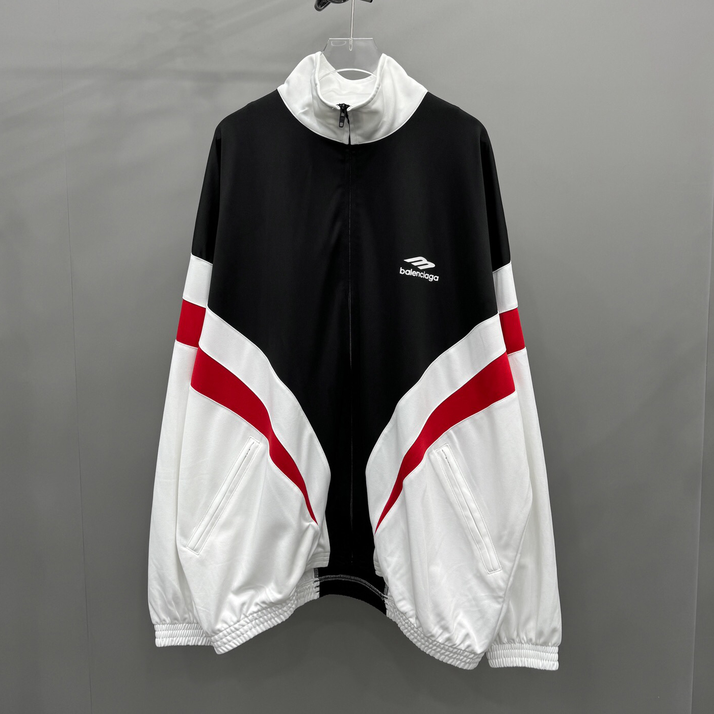 NIGO Balenciaga Men's And Women's Spring And Autumn Colour Blocking Logo Print Zip Long Sleeved Jacket Mid Waist Stretch Shorts Suit Set #nigo99515