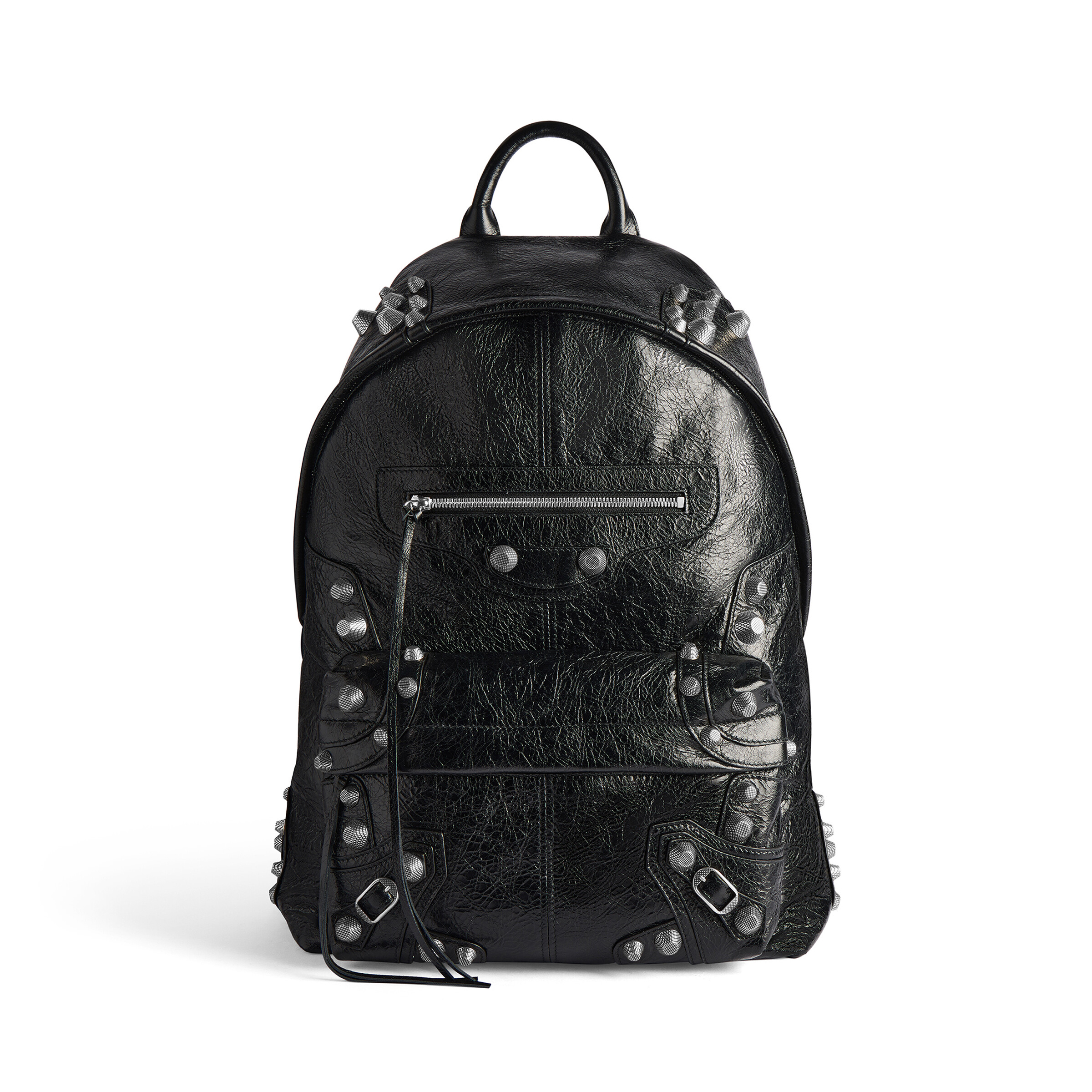 NIGO Balenciaga Men's And Women's Four Seasons Rivet Backpack High Street Fashion Leather Backpack Casual Bag Ngvp #nigo97687