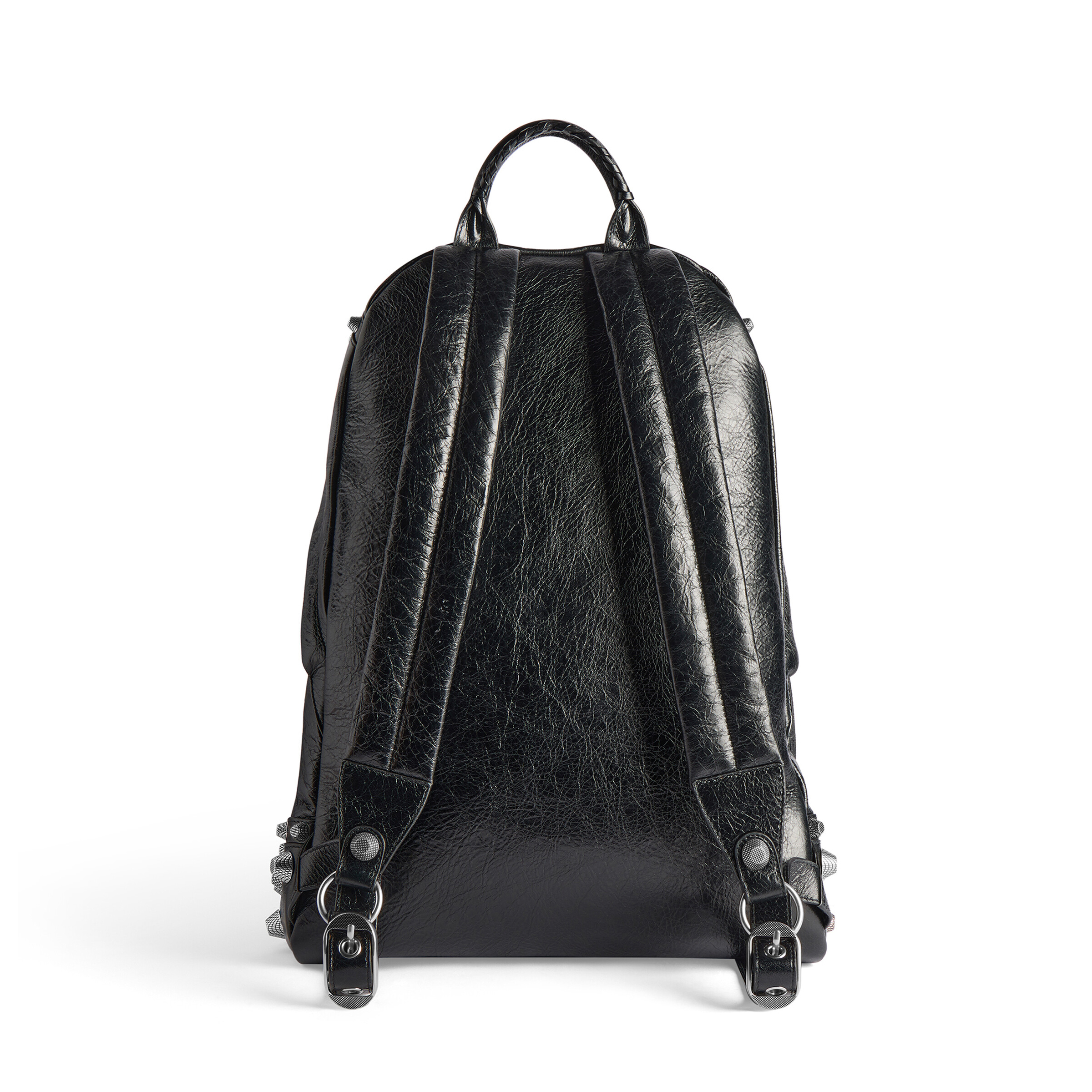 NIGO Balenciaga Men's And Women's Four Seasons Rivet Backpack High Street Fashion Leather Backpack Casual Bag Ngvp #nigo97687