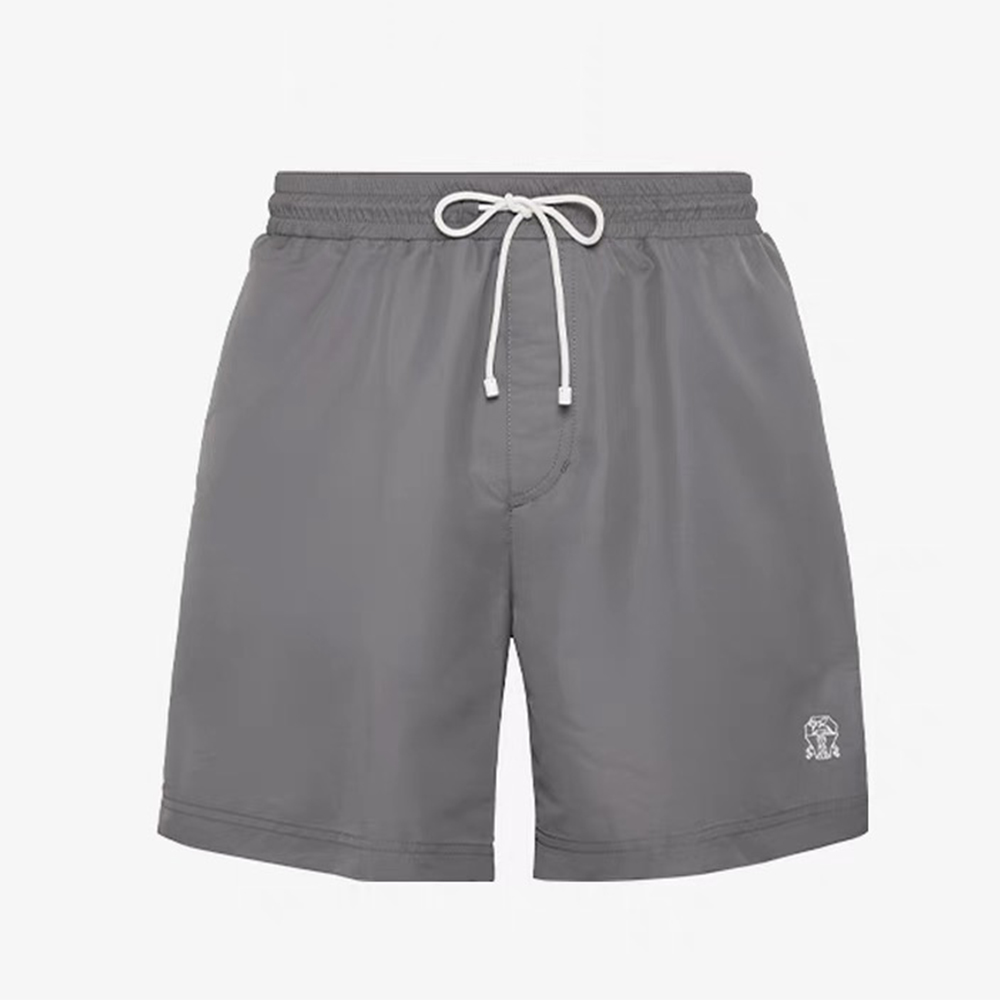 NIGO Brunello Cucinelli Men's Spring/Summer Fashion Solid Color Lace Up Casual Fit Swim Shorts Ngvp #nigo8335