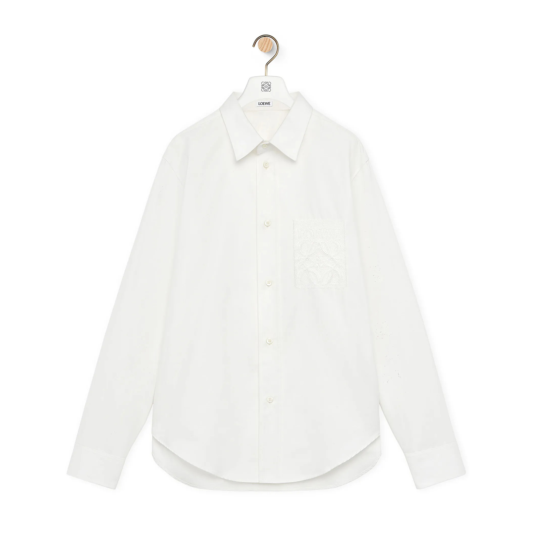 NIGO Loewe Men's Spring and Autumn Solid Color Single Breasted Lapel Long Sleeve Shirt #nigo99552
