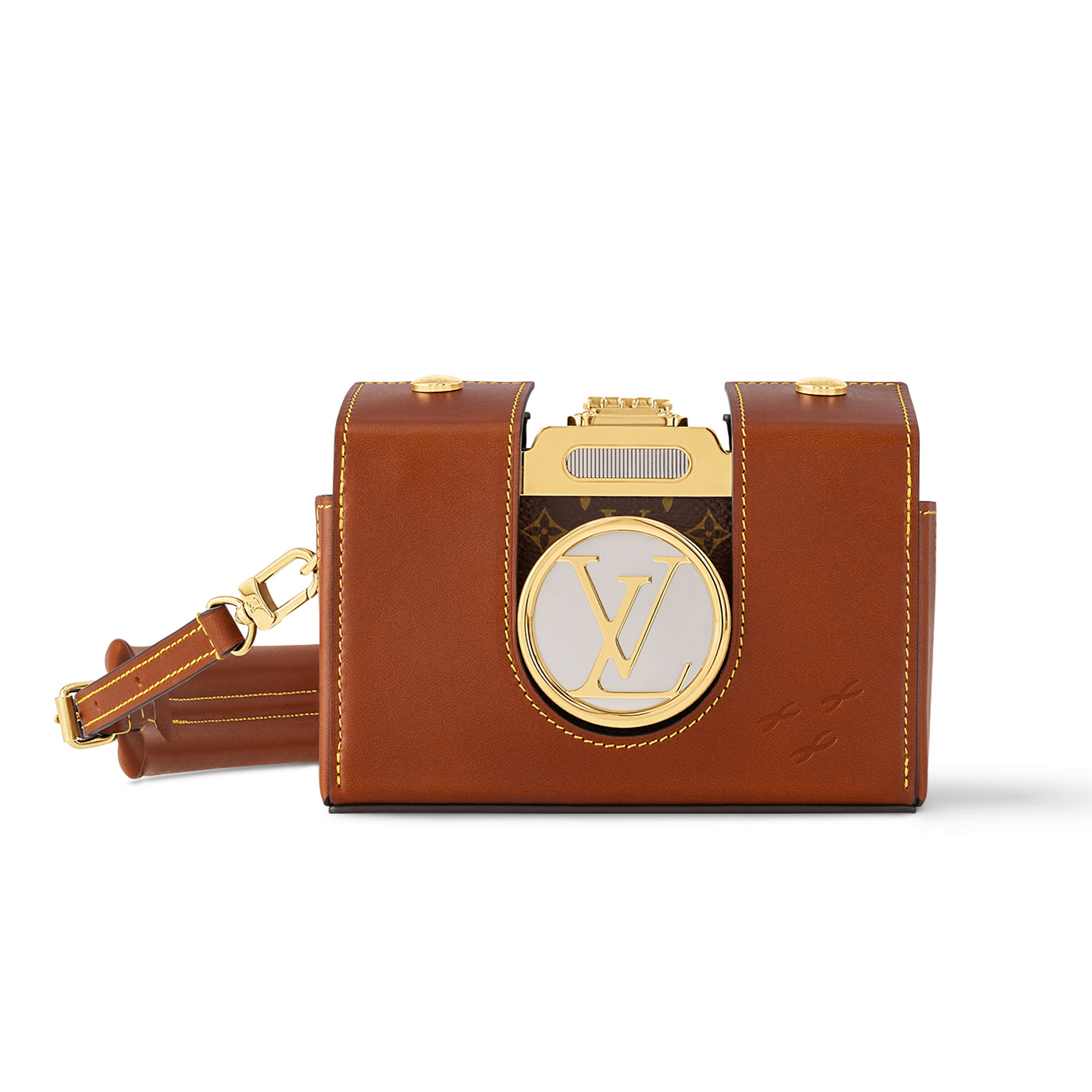 NIGO Louis Vuitton Women's Brown Detachable Adjustable Strap Monogrammed Leather Shoulder Crossbody Bag Bags #nigo99548