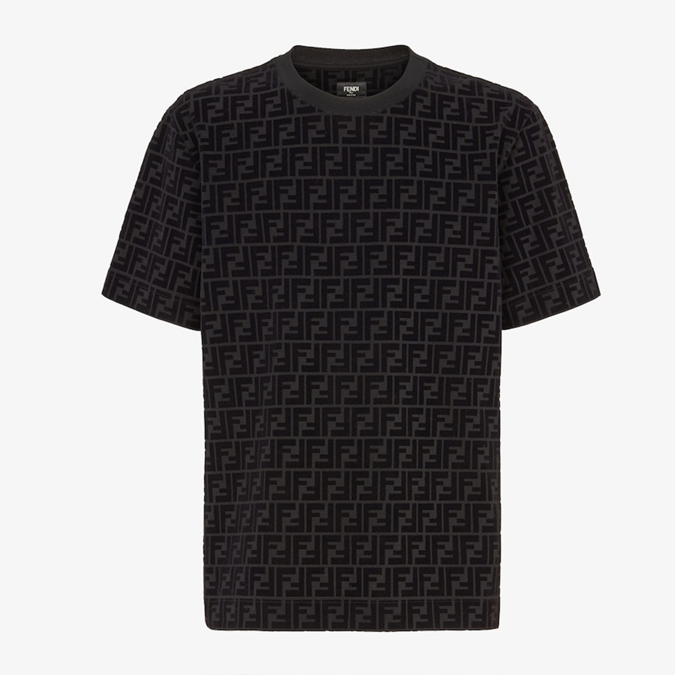 NIGO Fendi Men's Spring/Summer Letter Logo Printed Solid Round Neck Loose Casual Short Sleeve T-shirt Top #nigo71224