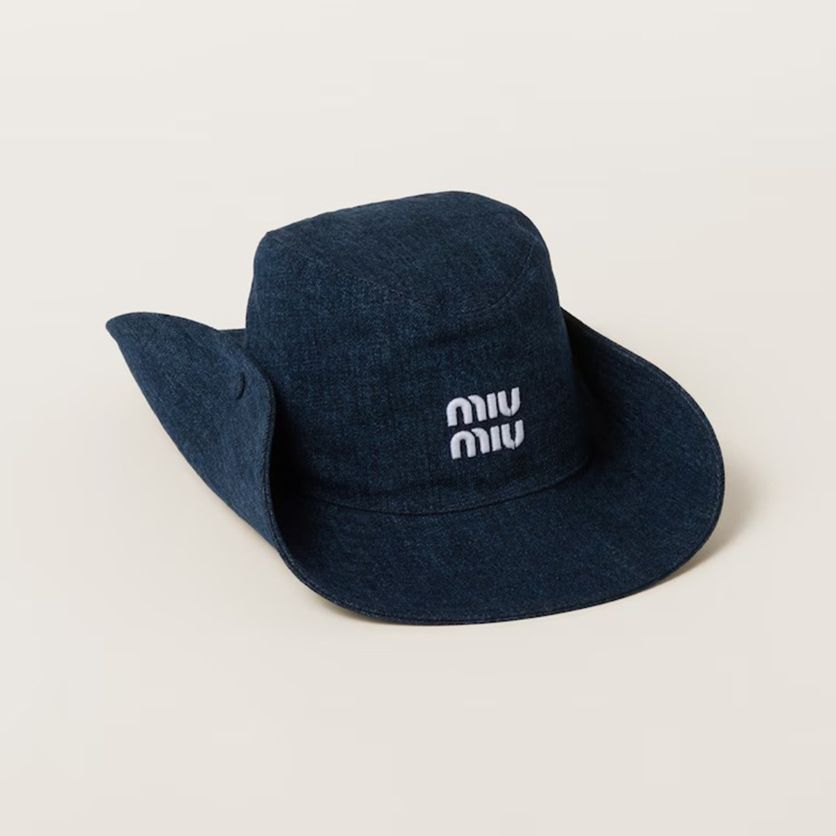 NIGO MiuMiu Men Women Letters Embroidery Fashion Solid Color Trend Denim Hat Casual Sun Hat #nigo71233