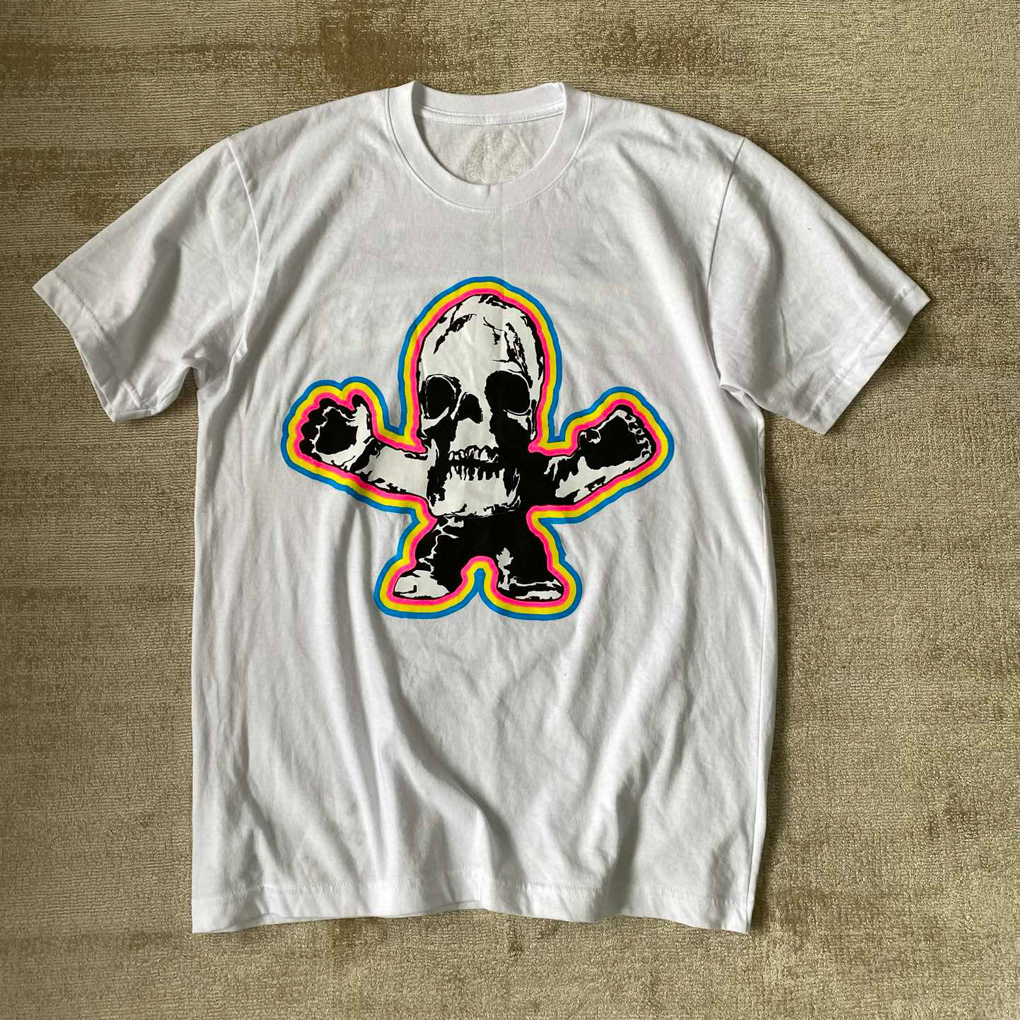 NIGO Chrome Hearts Men's Summer Graffiti Graphic Round Face Cotton Short Sleeve T-Shirt #nigo99627