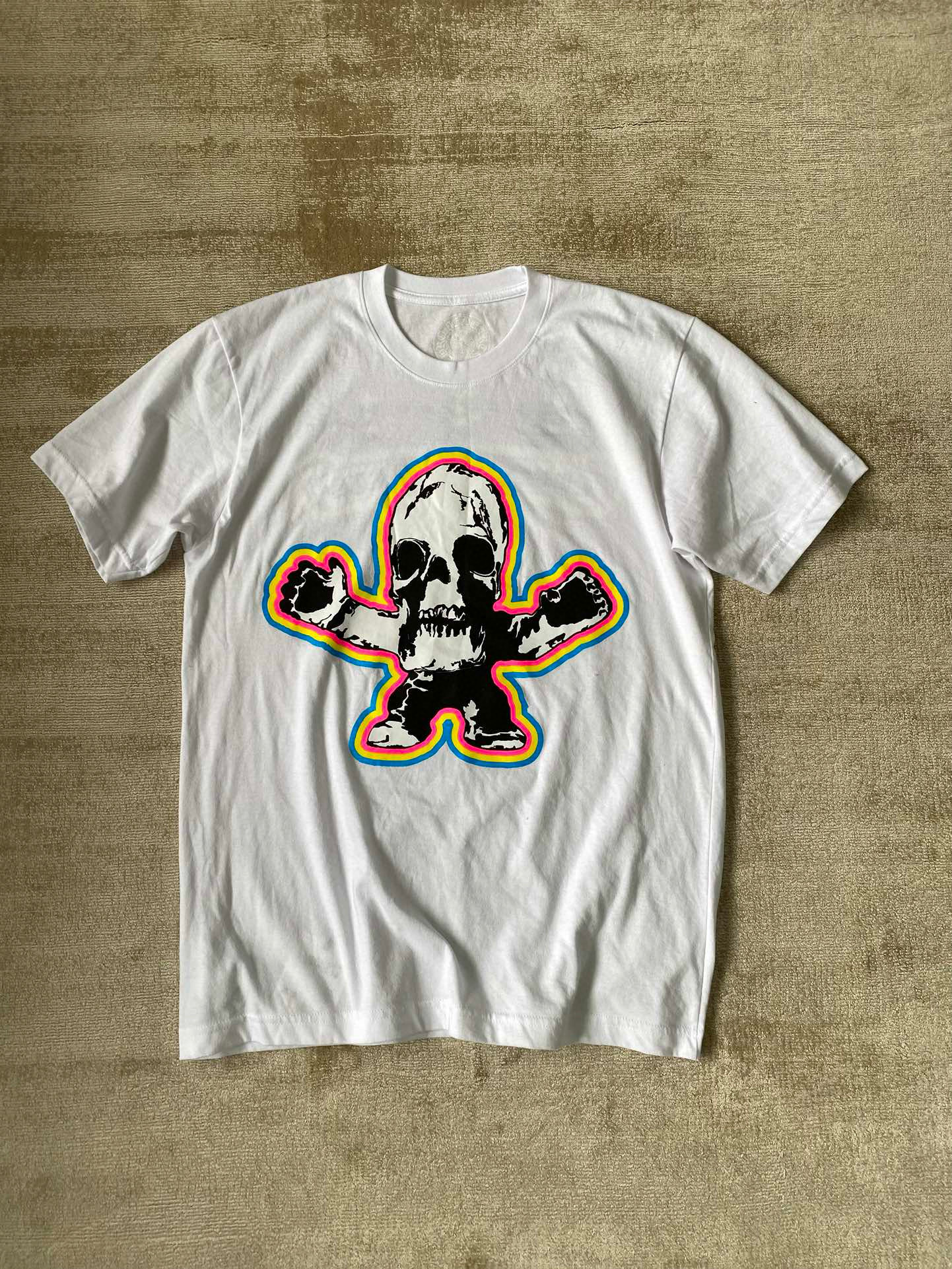 NIGO Chrome Hearts Men's Summer Graffiti Graphic Round Face Cotton Short Sleeve T-Shirt #nigo99627