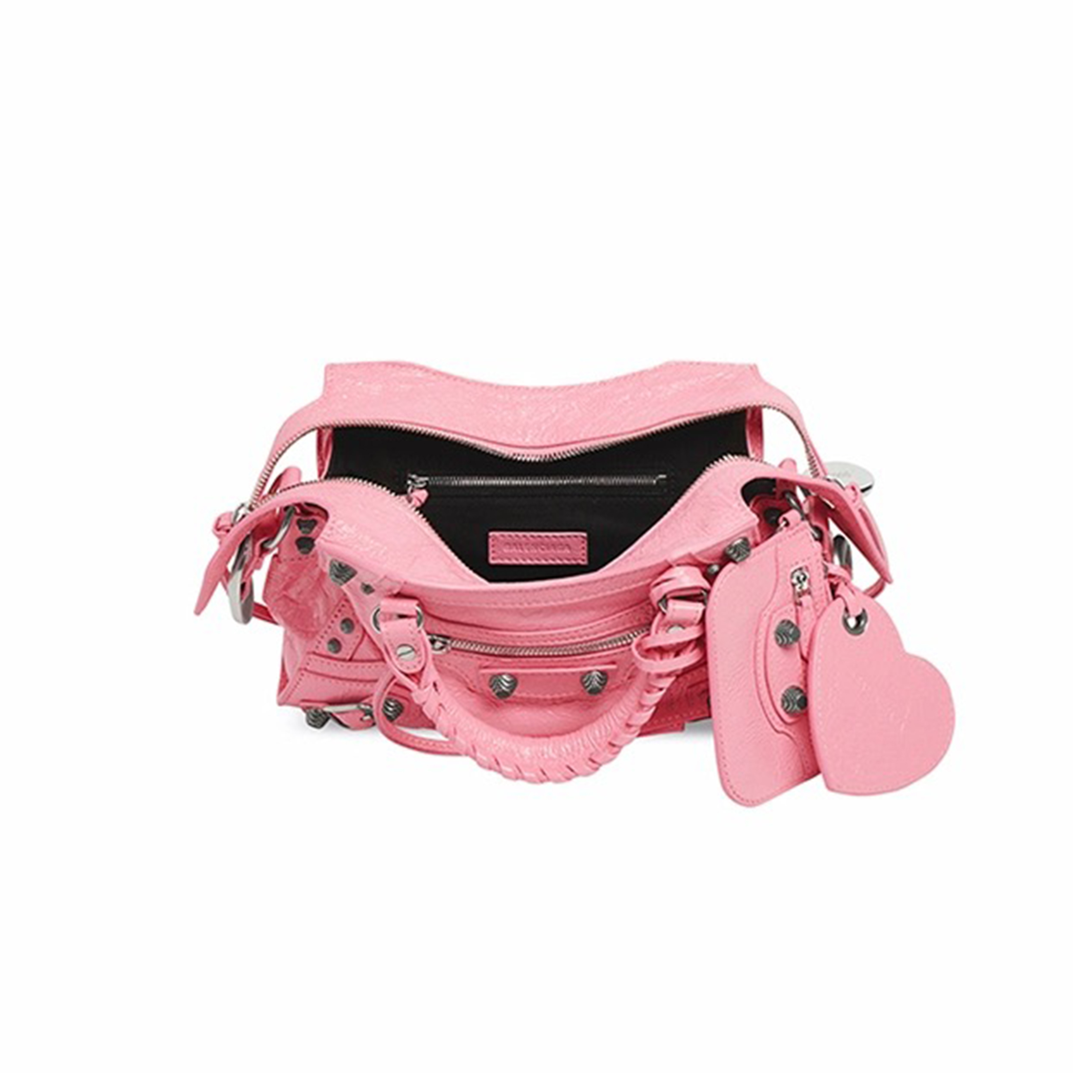 Half-price Goods NIGO Balenciaga Motorcycle Handbag Leather Zipper Metal Rivet Made Old Pendant Bag Bags #nigo71239