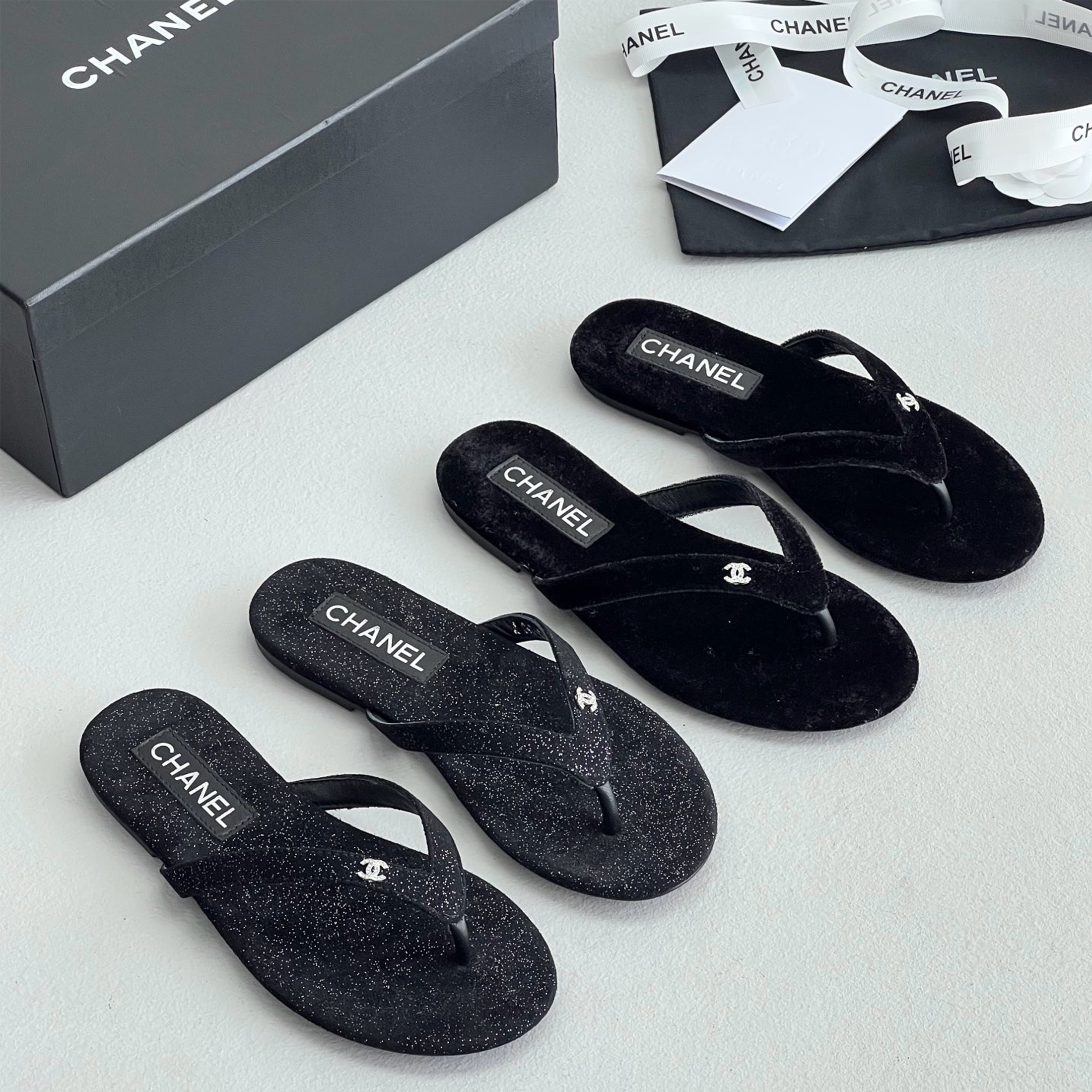 NIGO Chanel Women's Spring And Summer Fashionable Flat Sandals Comfortable Casual Casual Shoes #nigo71242