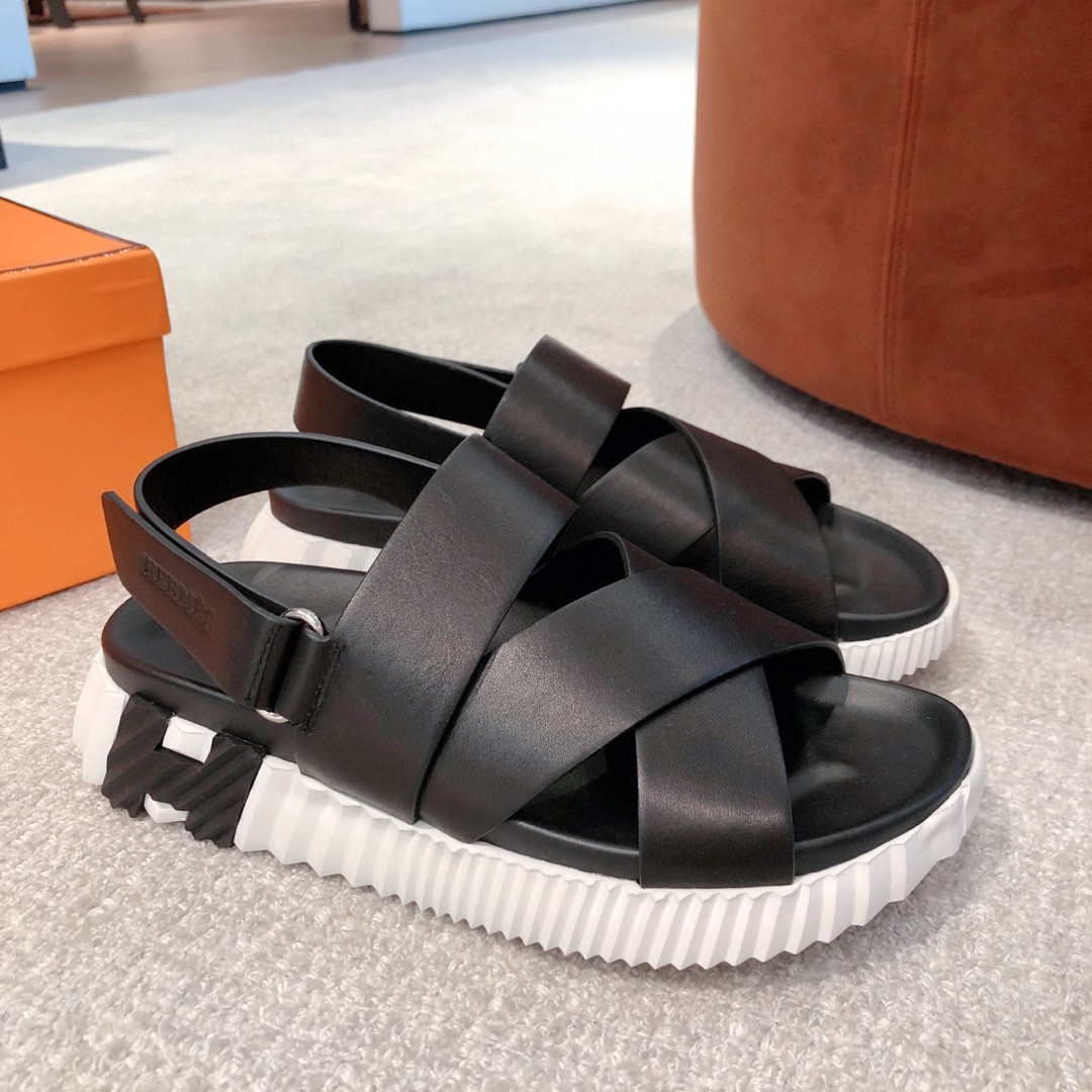 NIGO Hermes Electric Sandals Spring/Summer Couple Colored Thick Sole Sandals Versatile and Comfortable Casual Shoes #nigo71253