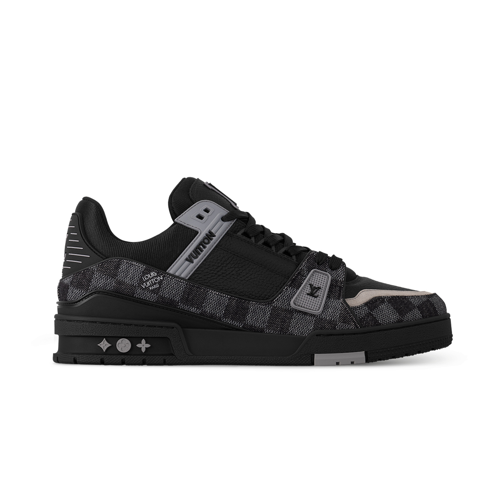 NIGO Louis Vuitton Trainer Men's And Women's Clashing Colours Round Toe Leather Lace Up Low Top Board Shoes #nigo99655