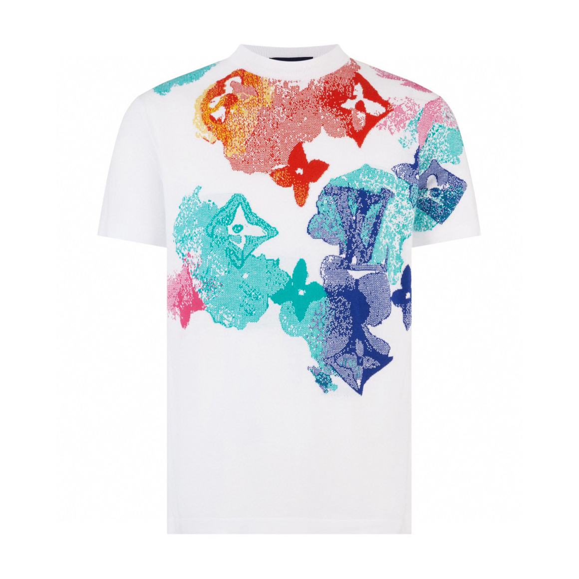 NIGO Louis Vuitton Men's Summer Ink Logo Letter Print Round Neck Cotton Short Sleeve T-Shirt #nigo99667
