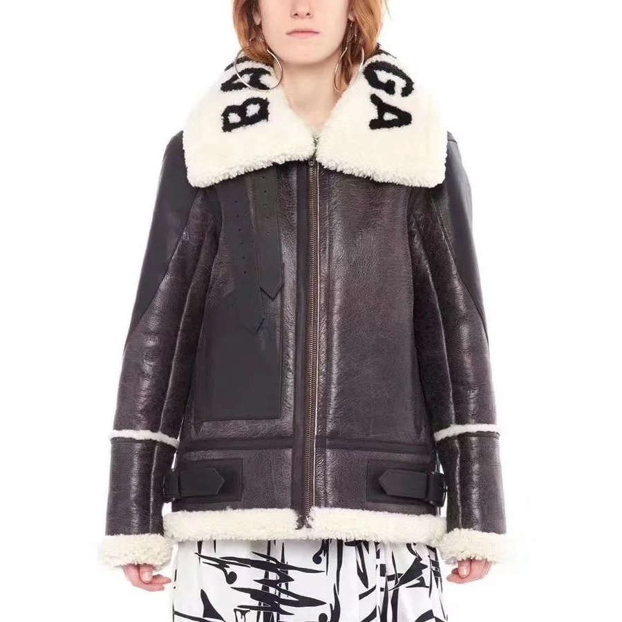 NIGO Balenciaga Women's Winter Fur One Zipper Long Sleeve Coat Jacket #nigo99666