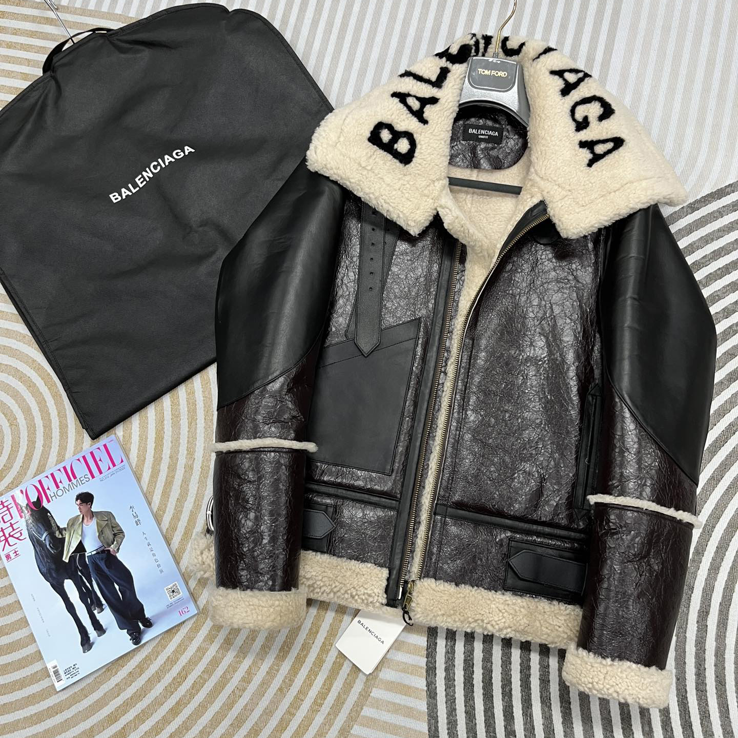 NIGO Balenciaga Women's Winter Fur One Zipper Long Sleeve Coat Jacket #nigo99666