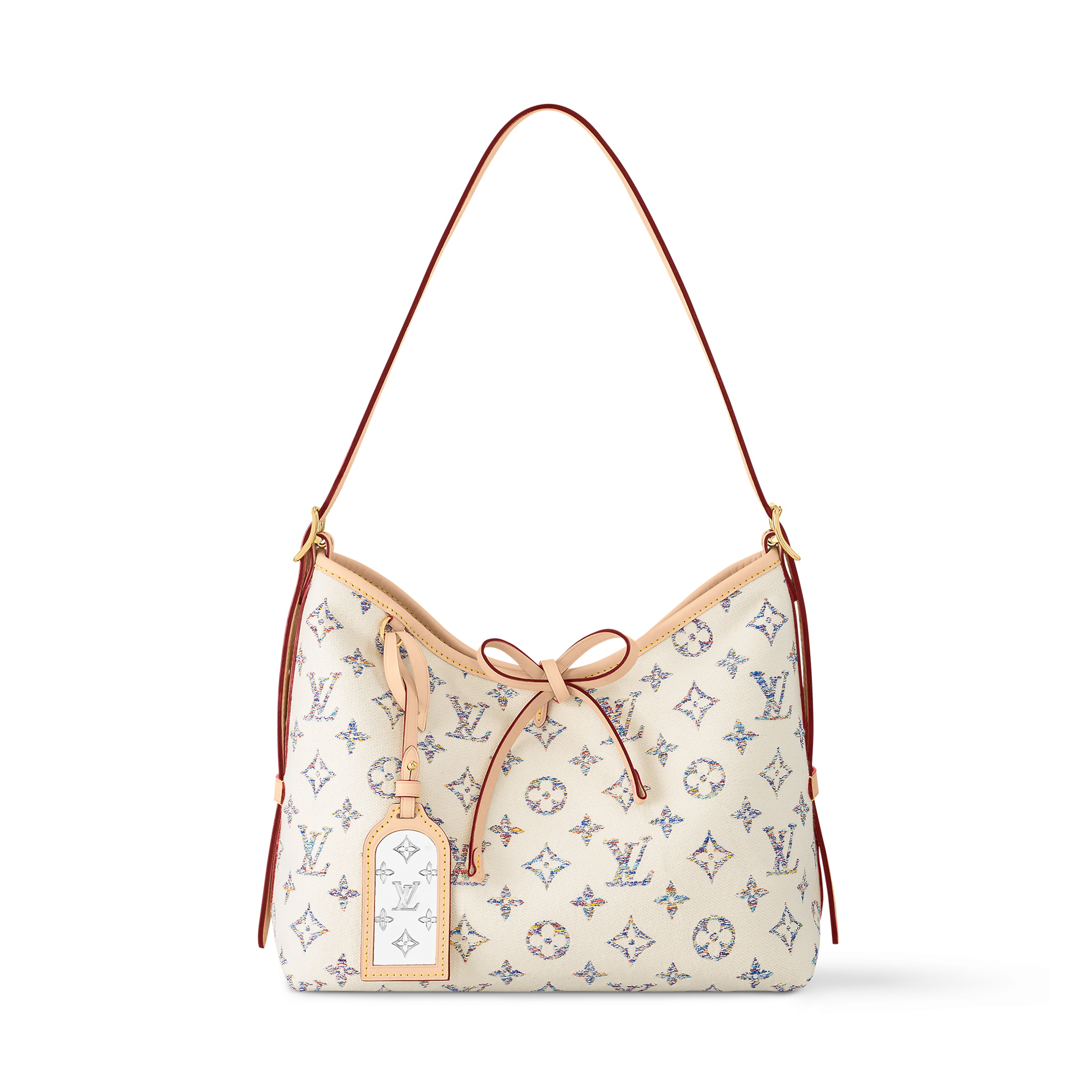 NIGO Louis Vuitton CarryAll Neverfull Nautical PM Embossed White Light Brown Coated Canvas Shoulder Crossbody Tote Bag Bags #nigo99684