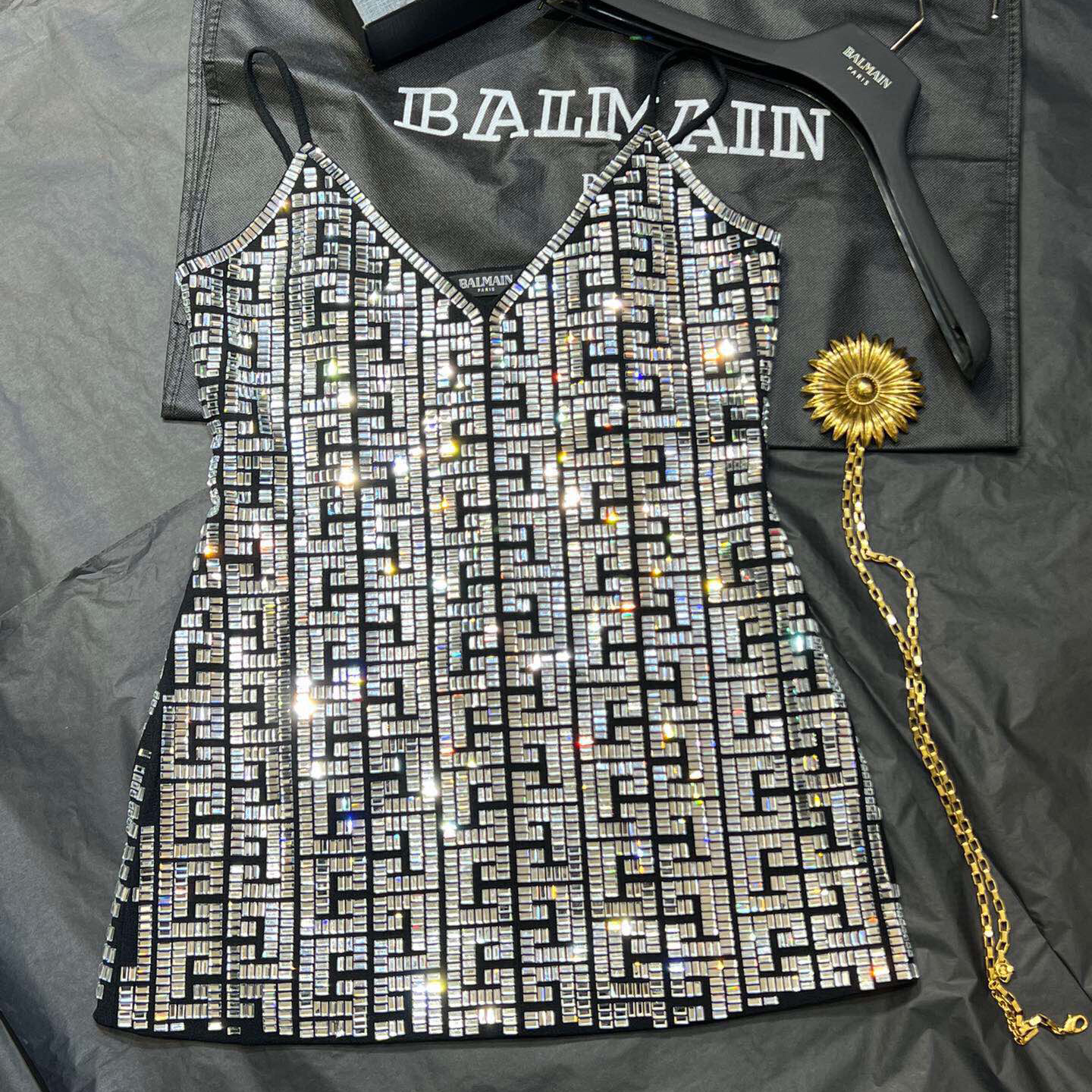 NIGO Balmain Women's Summer Full Diamond Solid Color Printed Camisole Top #nigo99672