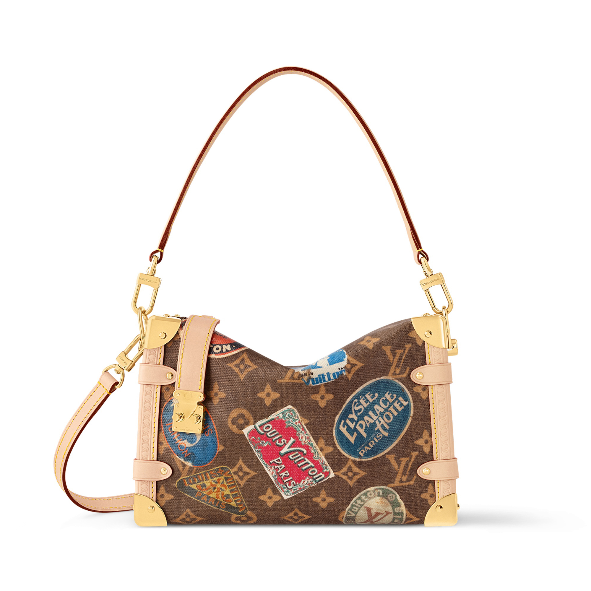NIGO Louis Vuitton Side Trunk Women's Flight Mode Vintage Iconic Monogrammed Coated Canvas Shoulder Crossbody Tote Bag #nigo99676